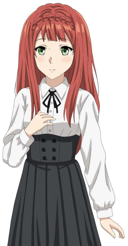 Luculia Marlborough, red hair, green eyes, SD Phone Wallpaper