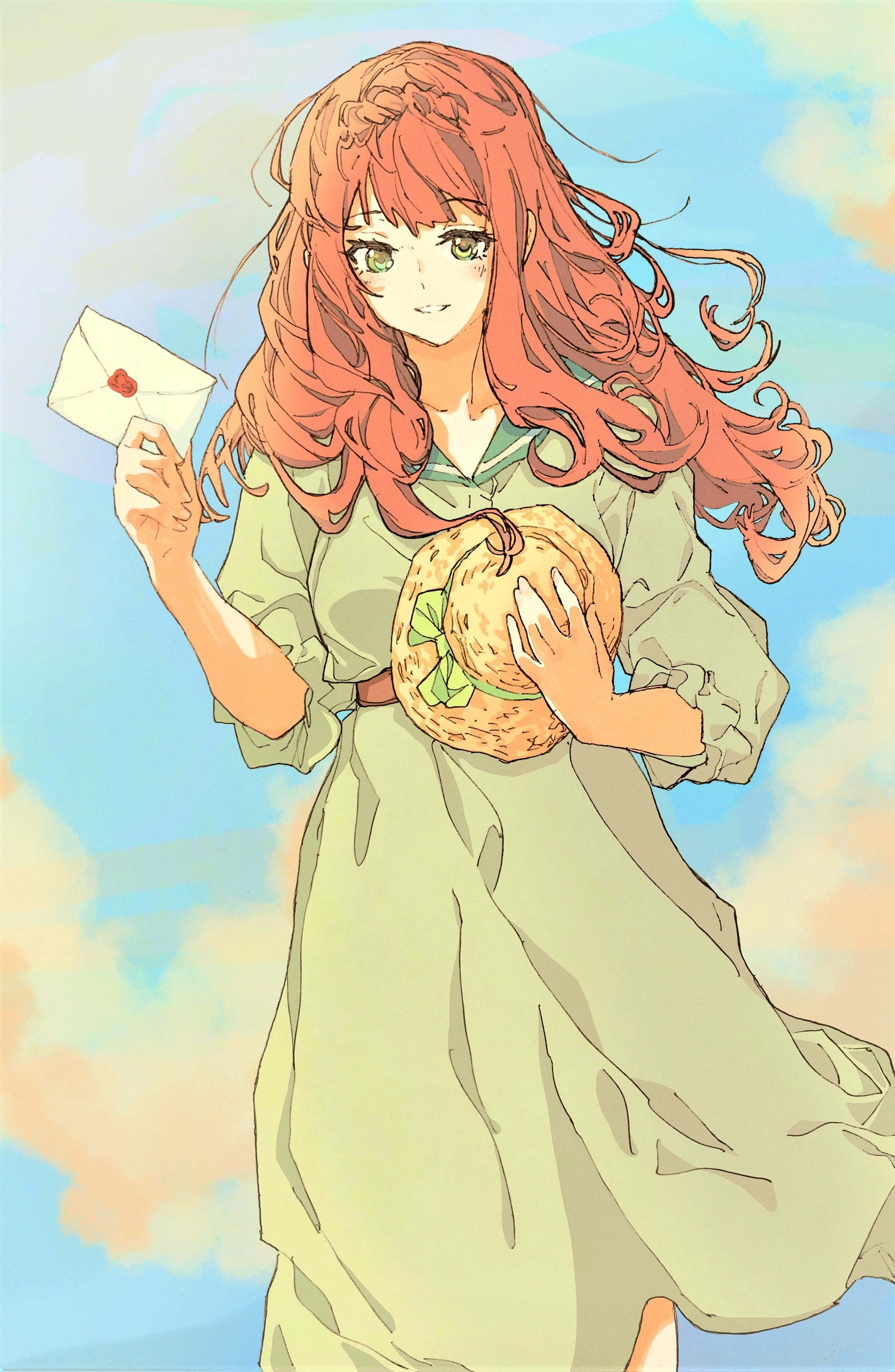 Luculia Marlborough, red hair, letter, 2K Phone Wallpaper