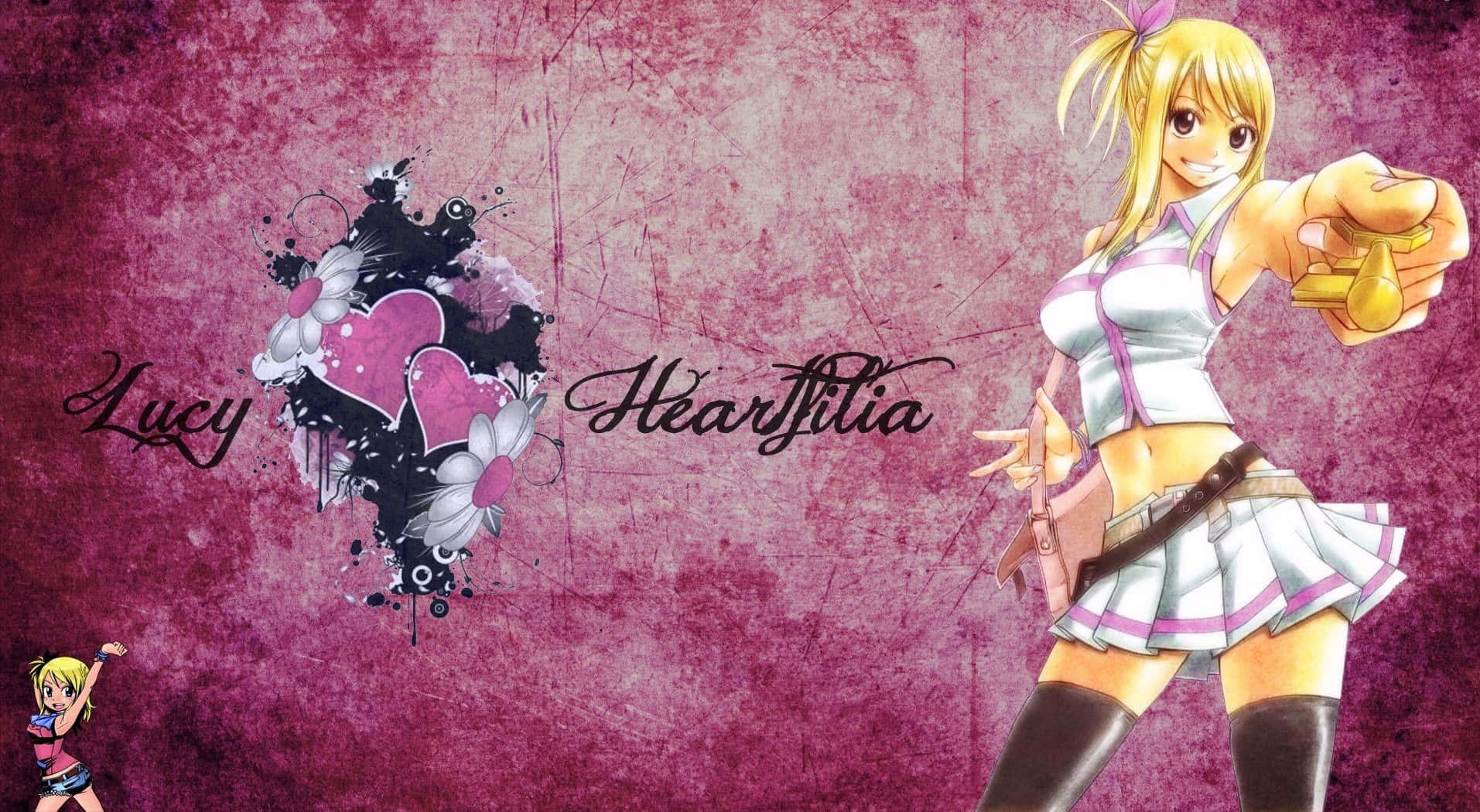 Lucy Heartfilia, white outfit, golden key, HD Desktop Wallpaper