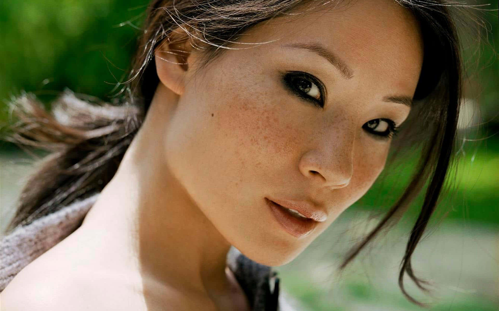Lucy Liu, red carpet, close-up portrait, Full HD Desktop Wallpaper