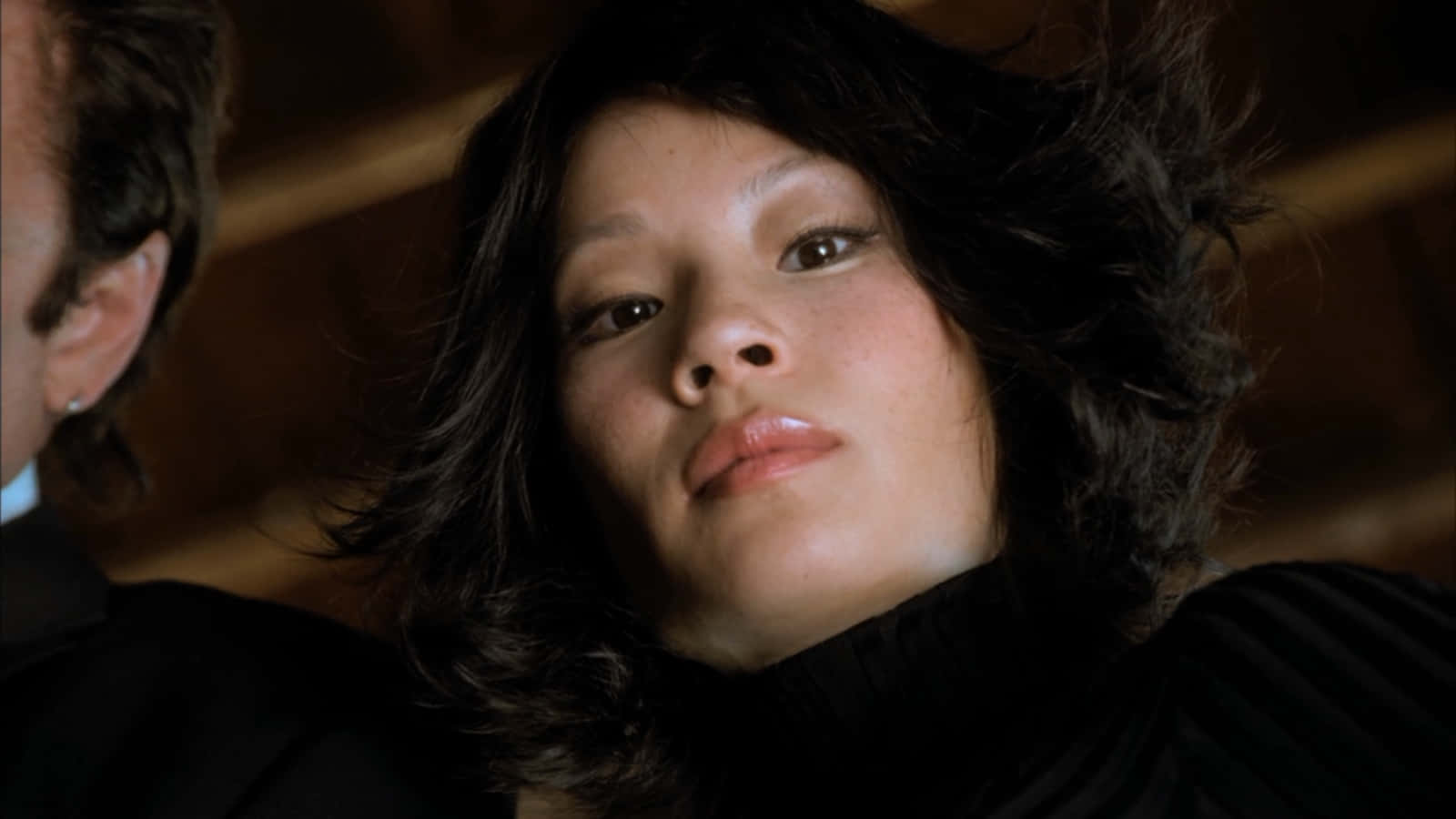 Lucy Liu, dark hair, close-up, HD Desktop Wallpaper
