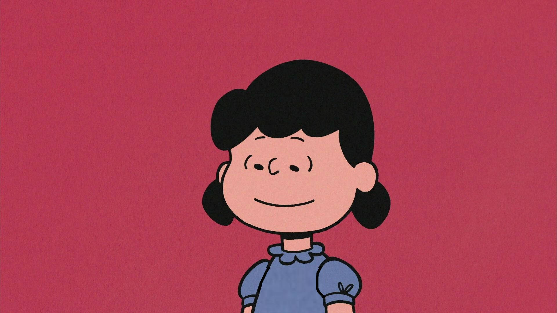 Lucy Van Pelt, black pigtails, blue dress, Full HD Desktop Wallpaper