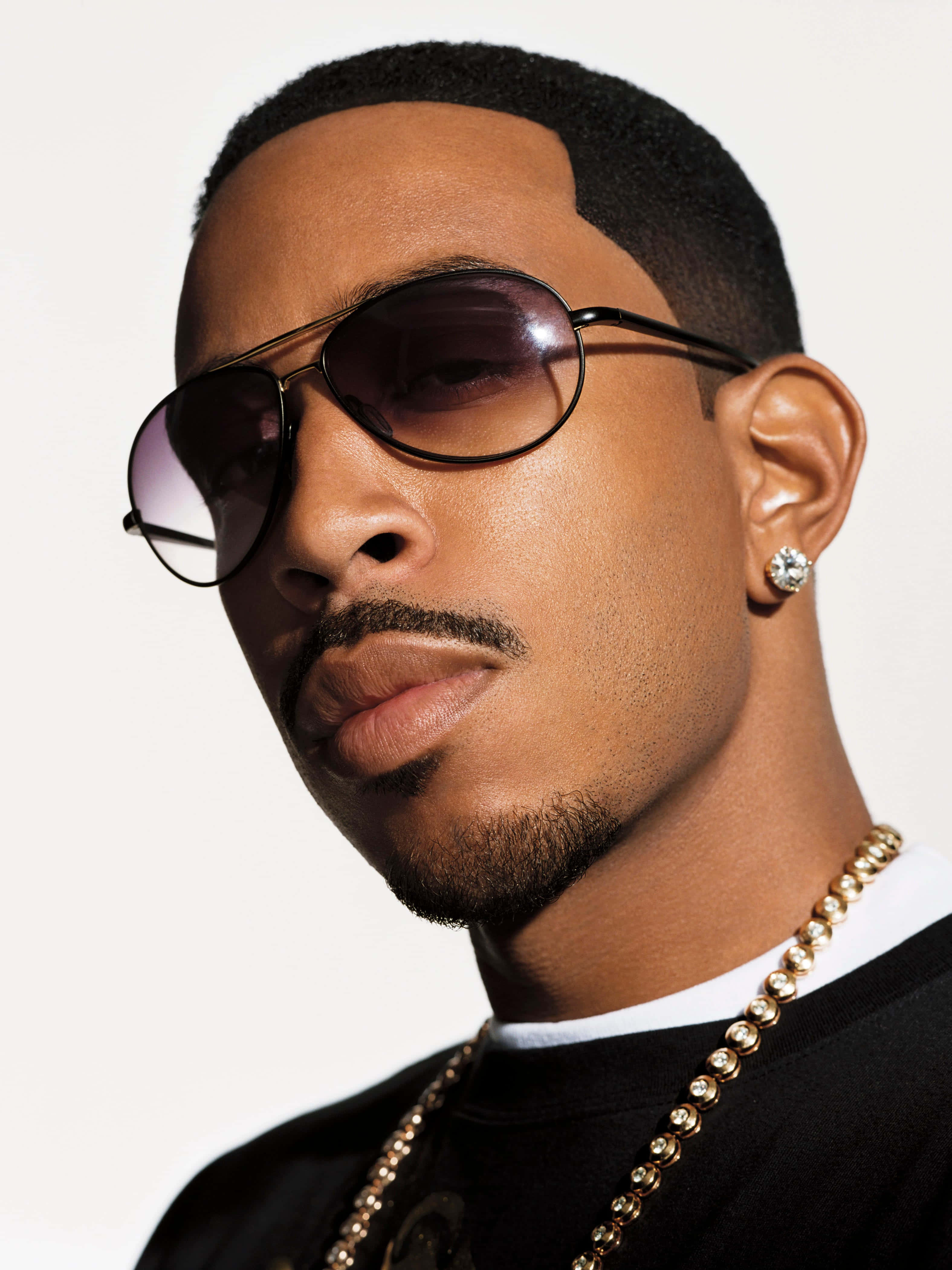 Ludacris, dark aviator sunglasses, diamond earring, 4K Phone Wallpaper