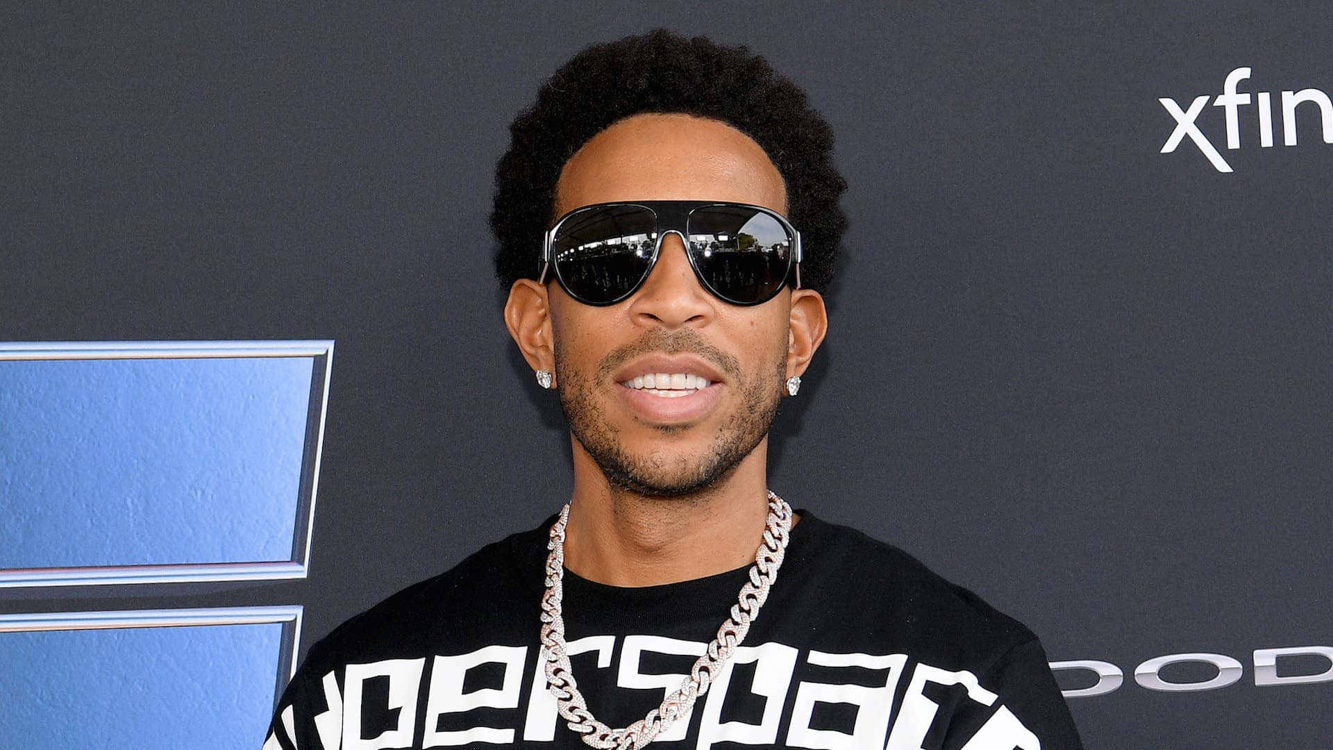 Ludacris, black Versace t-shirt, thick chain, Full HD Desktop Wallpaper