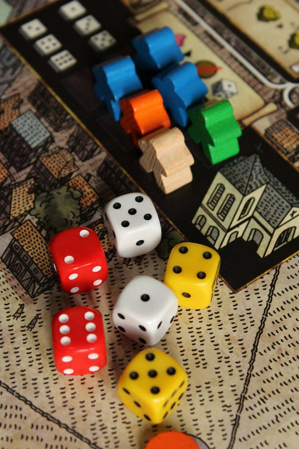 Ludo King, colorful dice, wooden game pieces, HD Phone Wallpaper