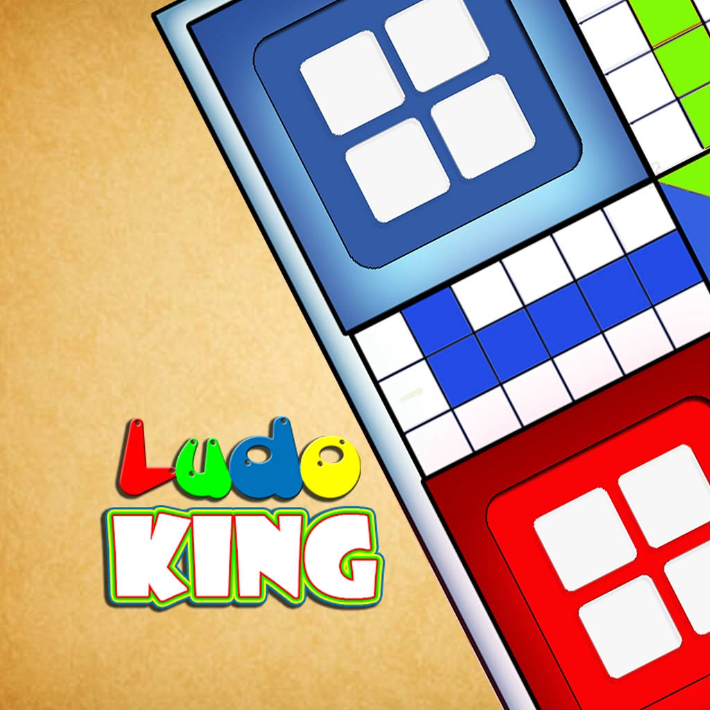 Ludo King, blue and red bases, bold red blue and green squares, SD Desktop Wallpaper
