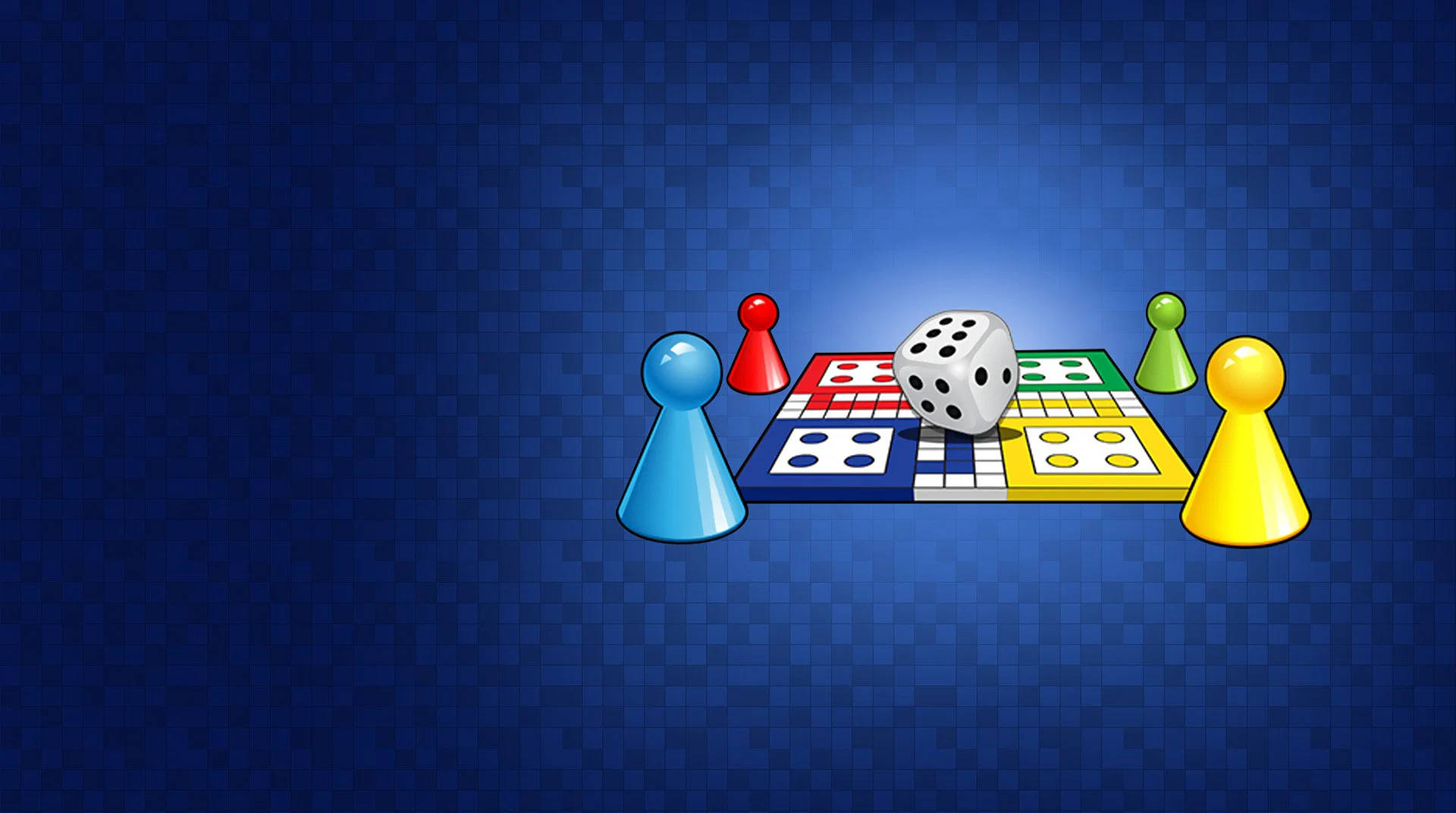 Ludo King, blue squares background, checkered blue background, Full HD Desktop Wallpaper