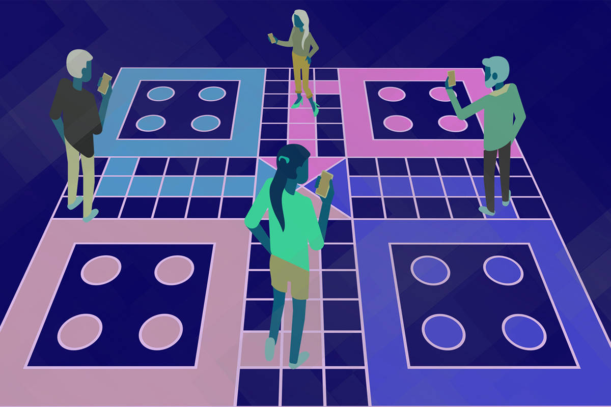 Ludo King, giant dice, grid, SD Desktop Wallpaper