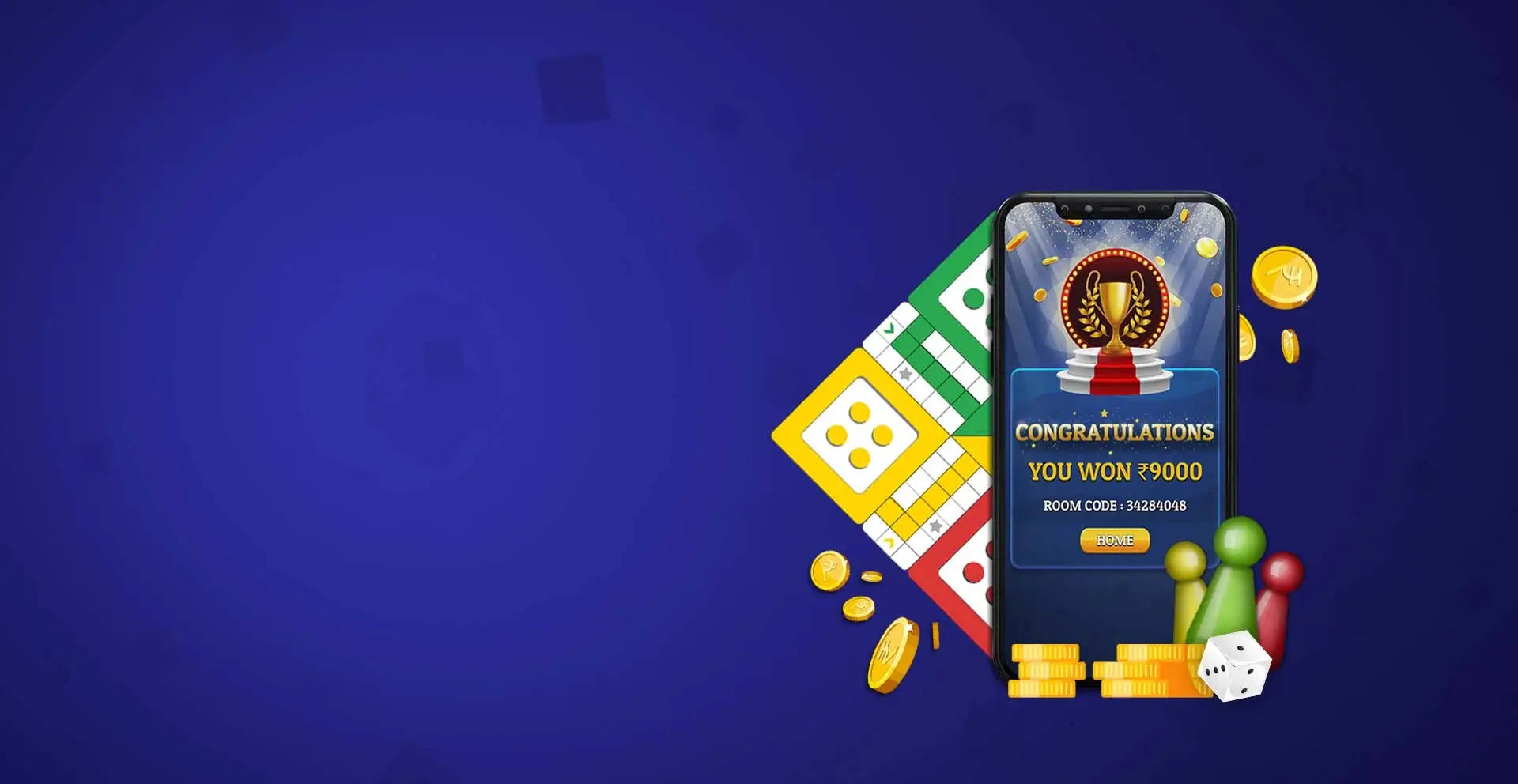 Ludo King, smartphone, game win notification, Full HD Desktop Wallpaper