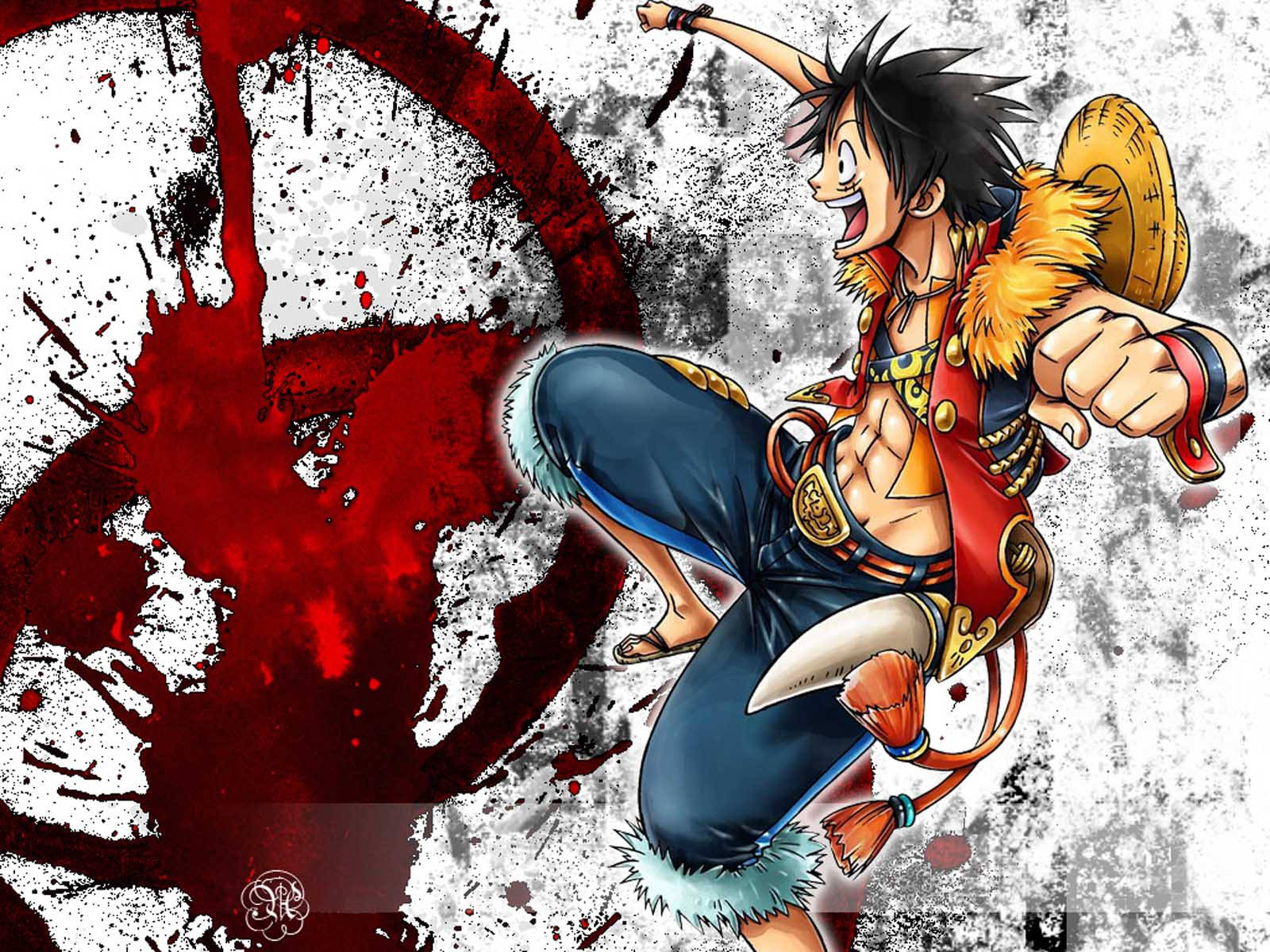 Luffy, 4K, pool of blood, HD Desktop Wallpaper