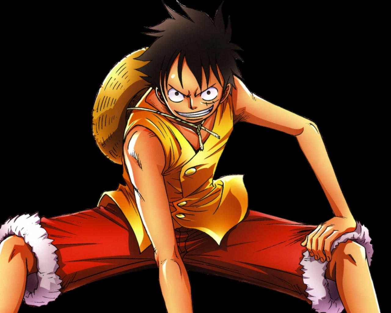 Luffy, 4K, golden vest, HD Desktop Wallpaper