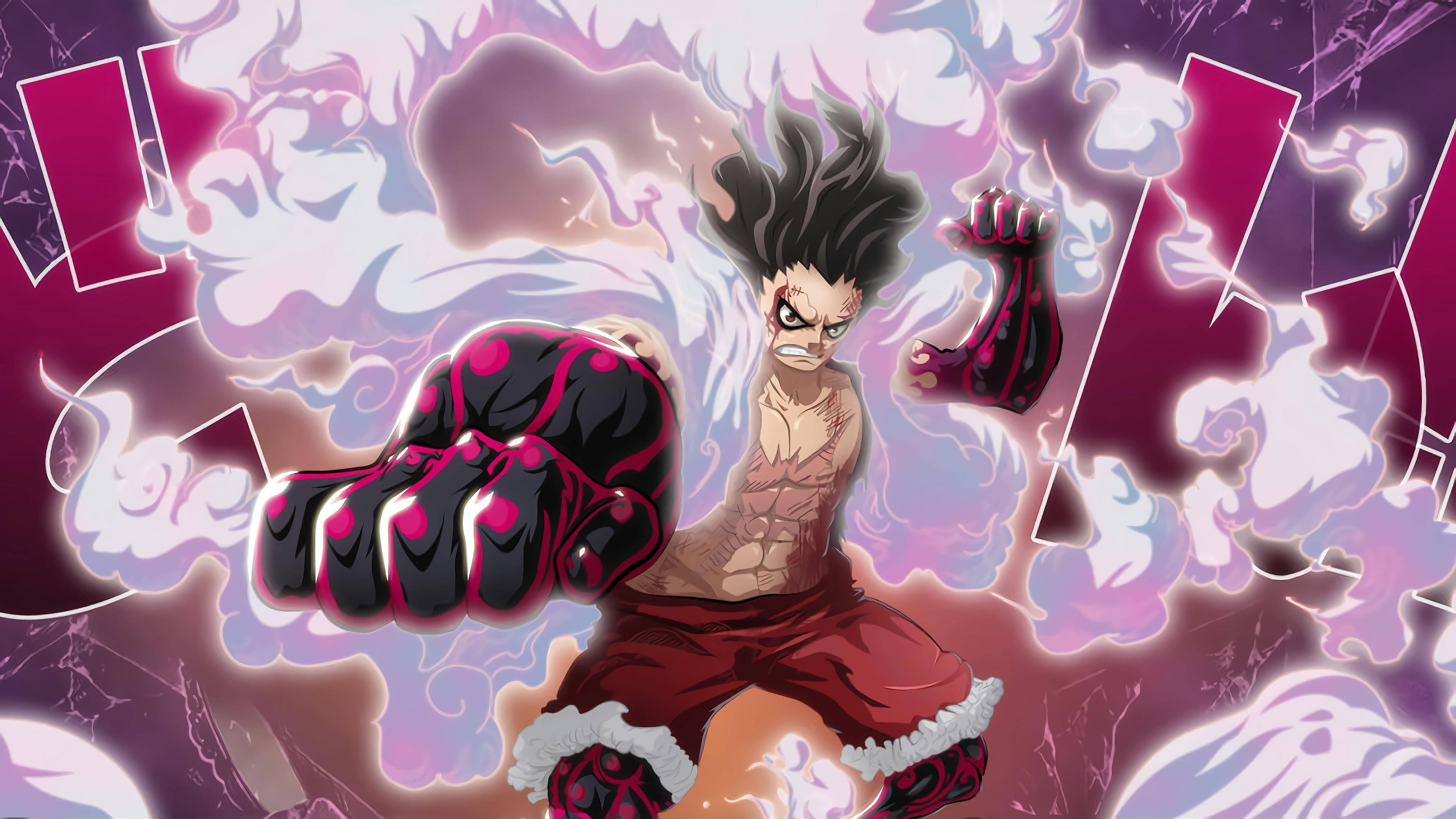 Luffy, 4K, gigantic hands, 4K Desktop Wallpaper