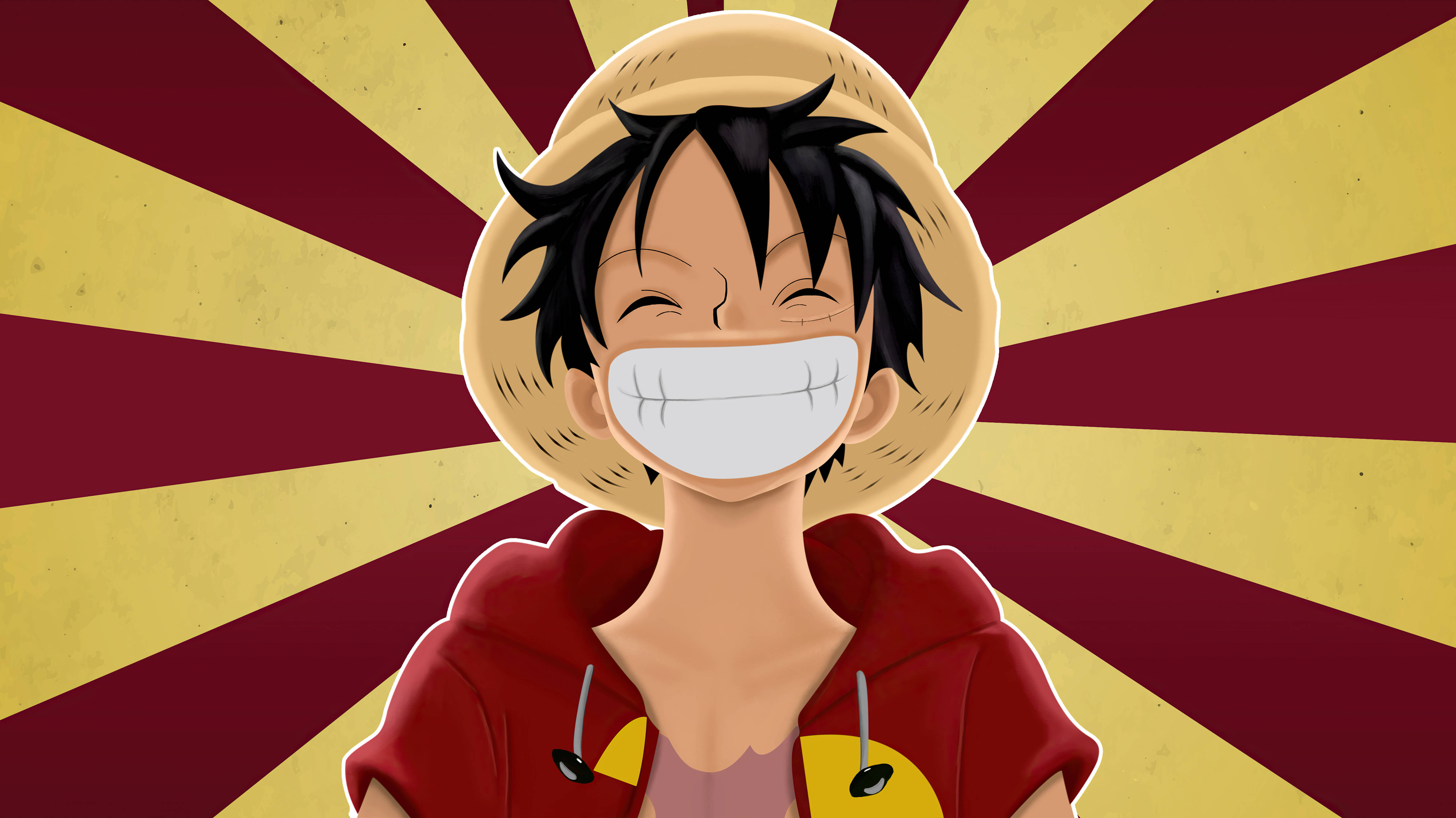 Luffy, 4K, straw hat, 5K Desktop Wallpaper