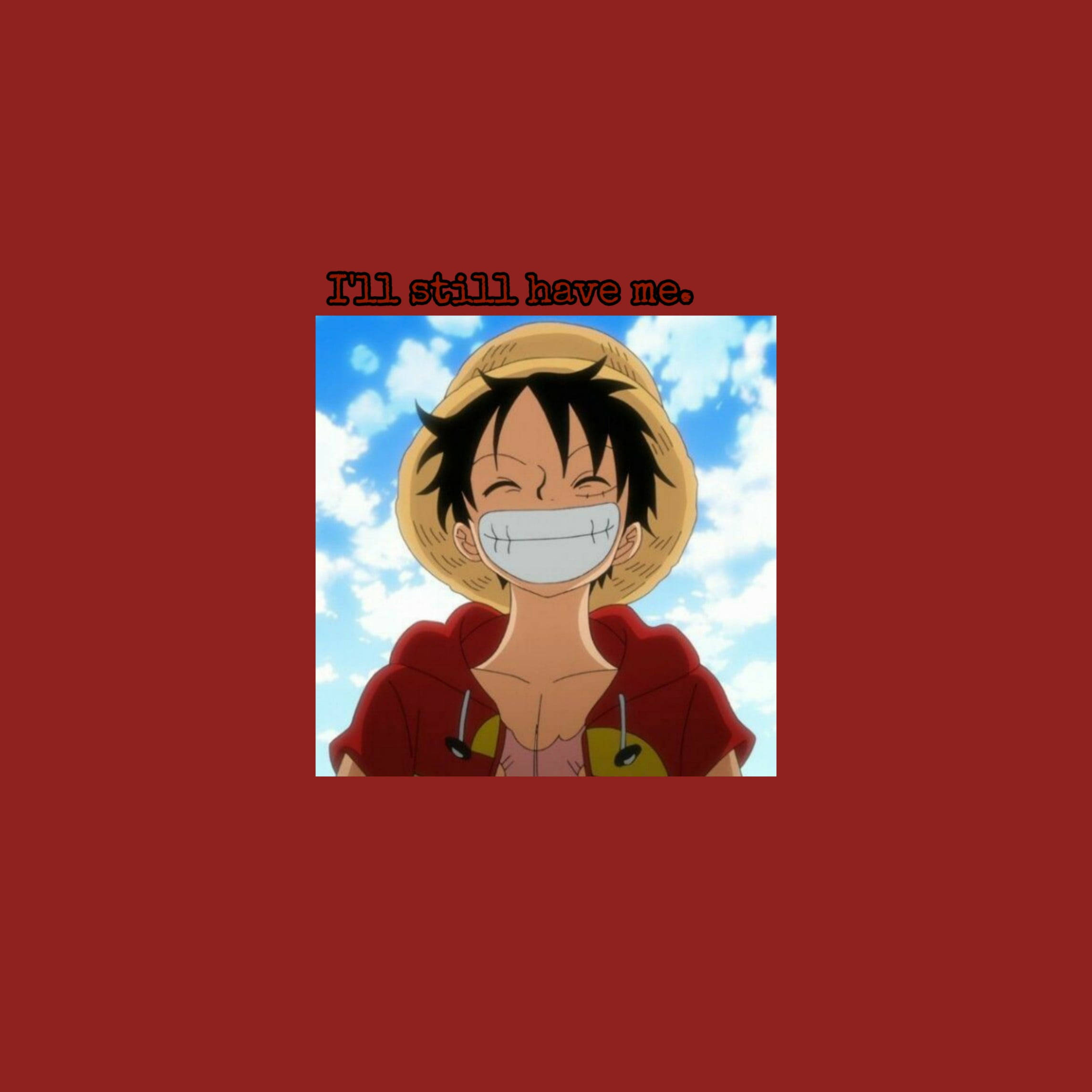 Luffy, straw hat, red hoodie, Full HD Desktop Wallpaper