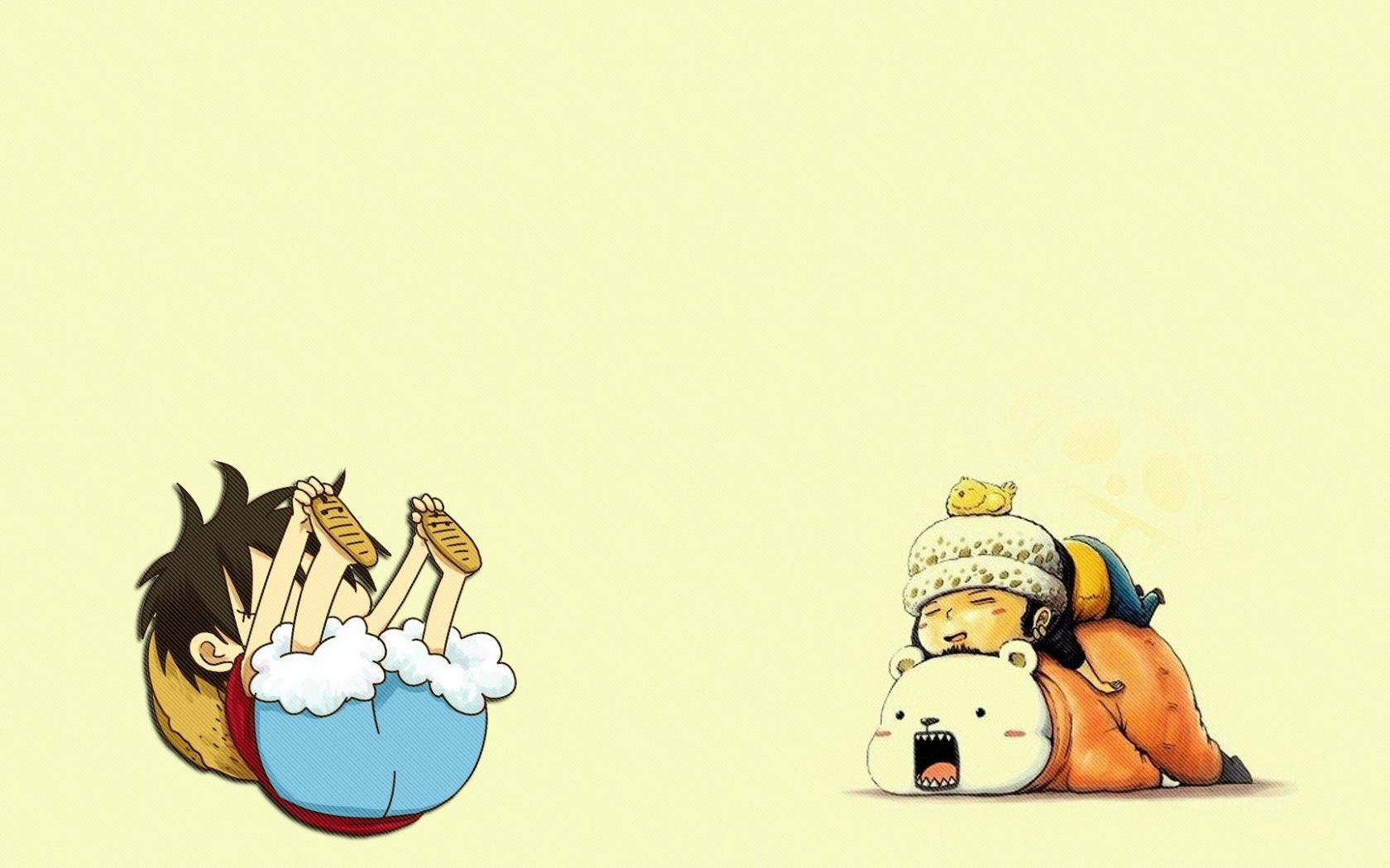 Luffy, anime characters, blue outfit, HD Desktop Wallpaper