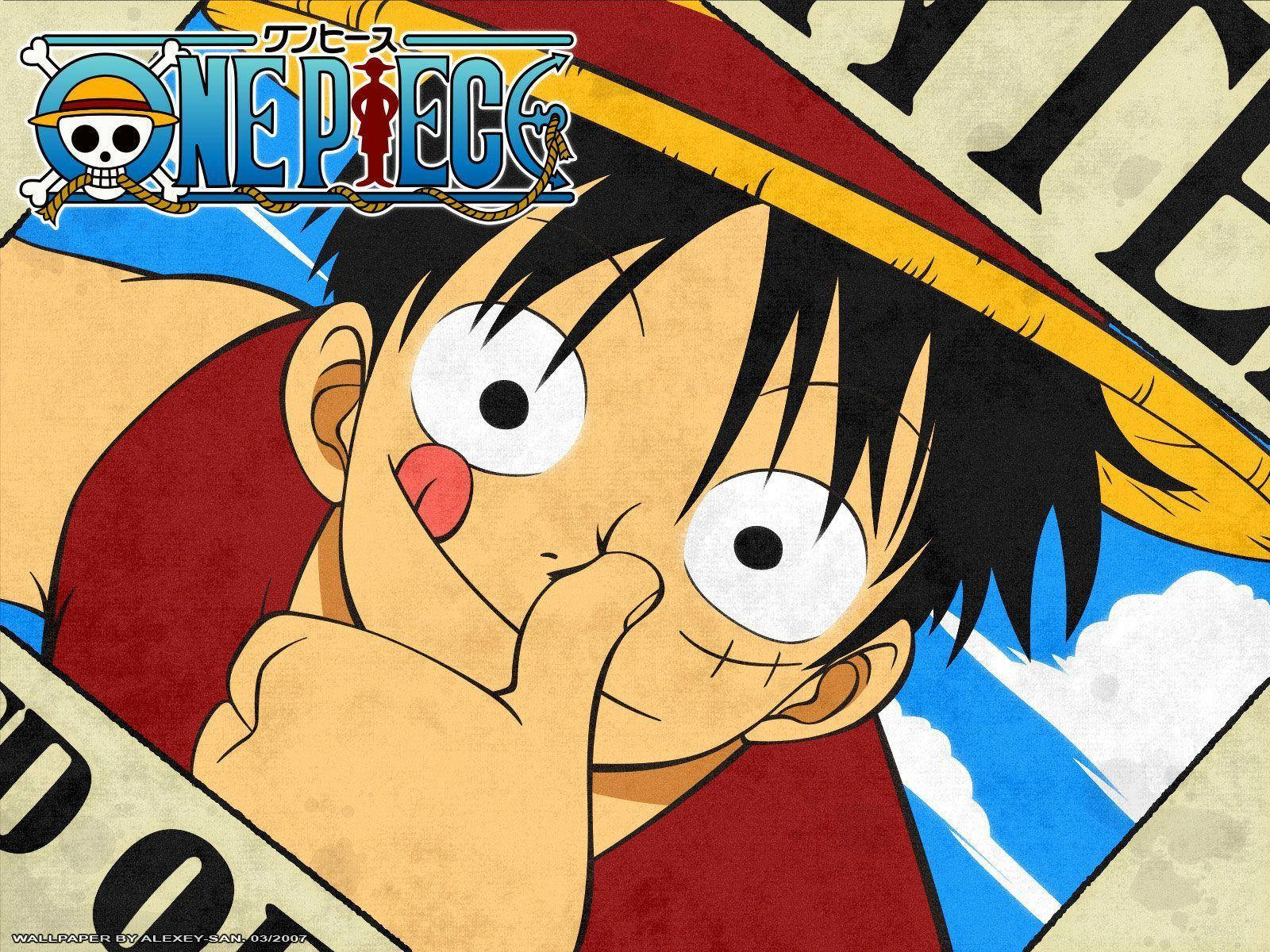Luffy, straw hat, black hair, HD Desktop Wallpaper