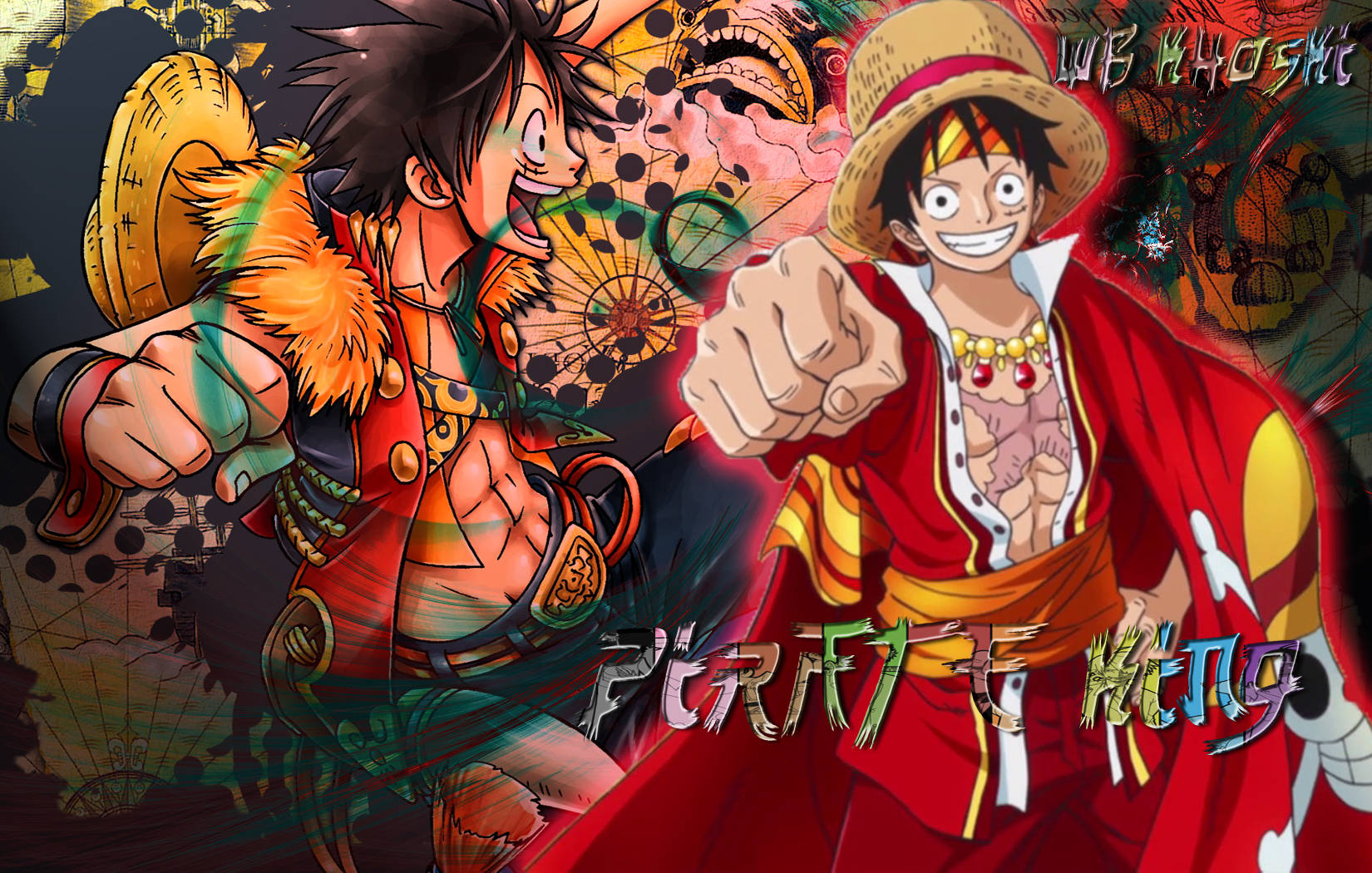 Luffy, Gear 4, fancy red outfit, HD Desktop Wallpaper