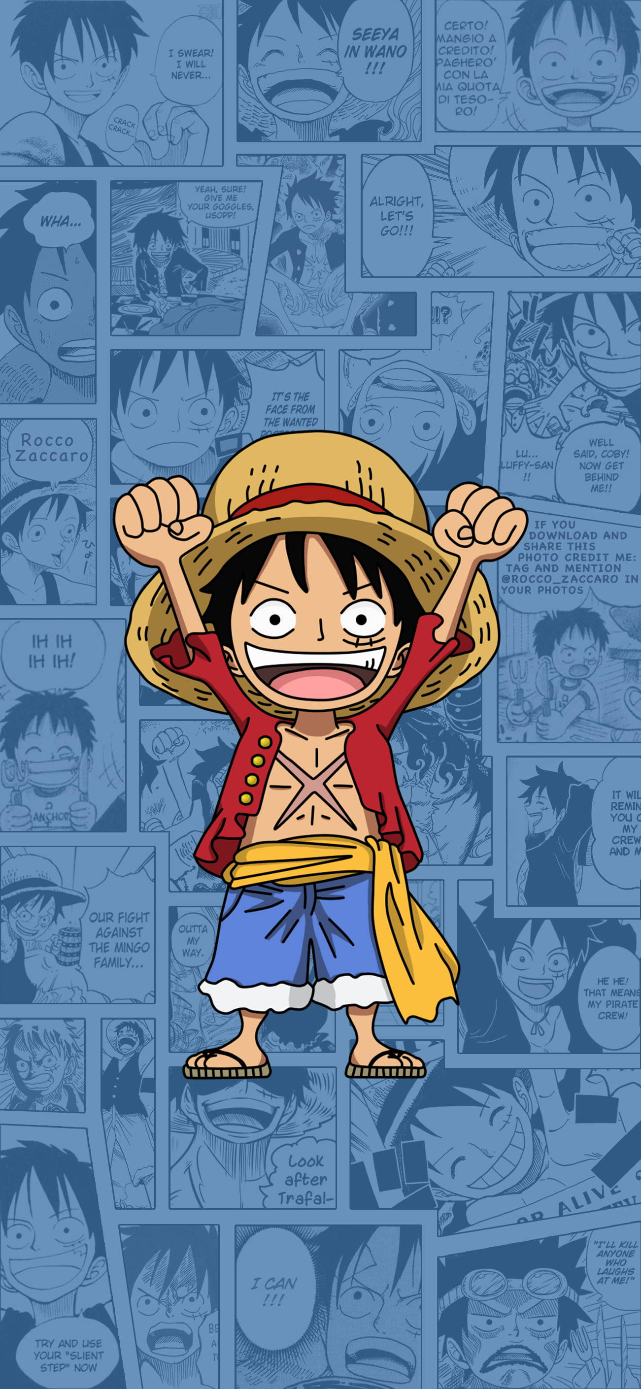 Luffy, straw hat, red vest, 2K Phone Wallpaper