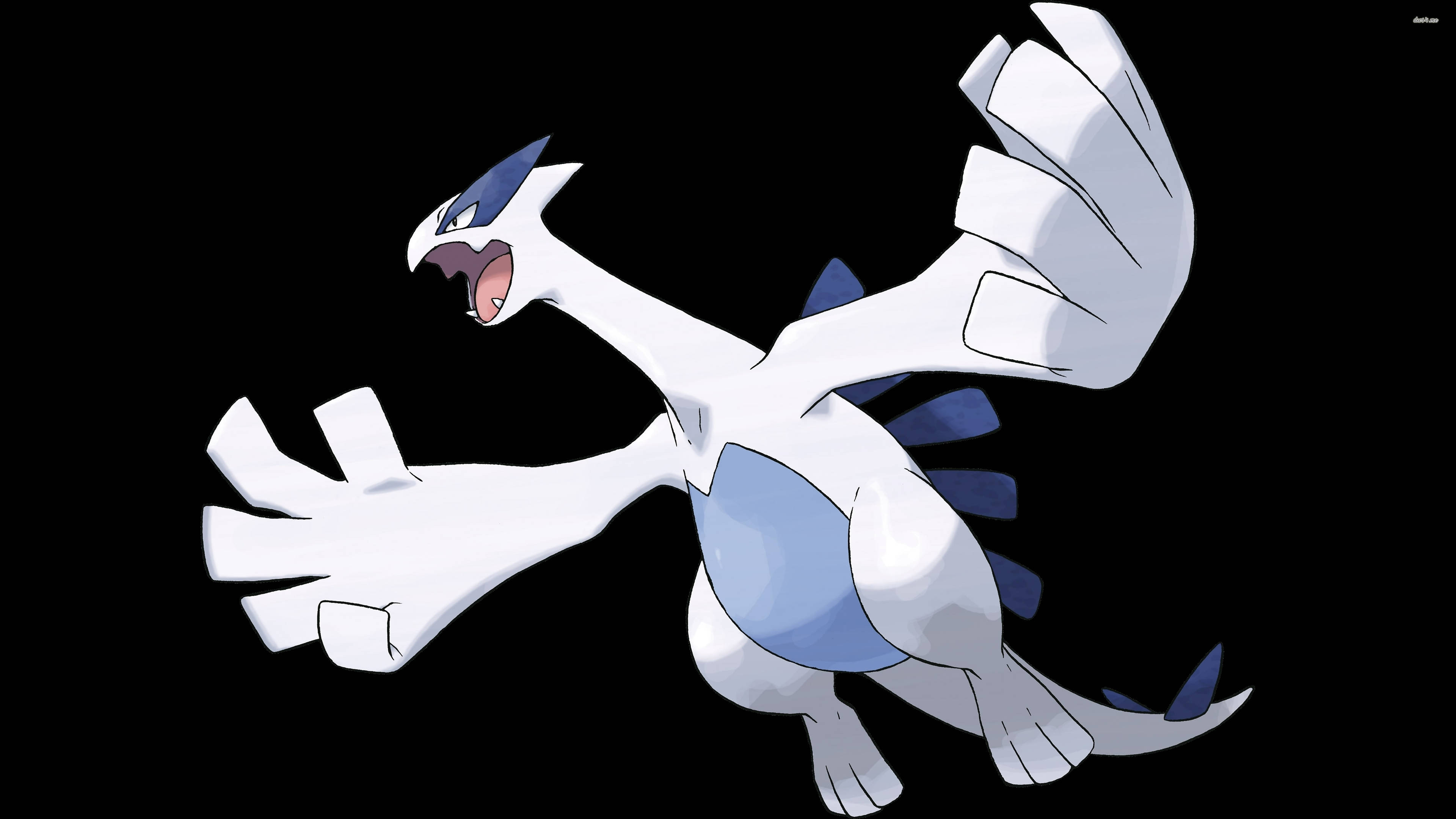 Lugia, white and blue, dragon-like, 4K Desktop Wallpaper