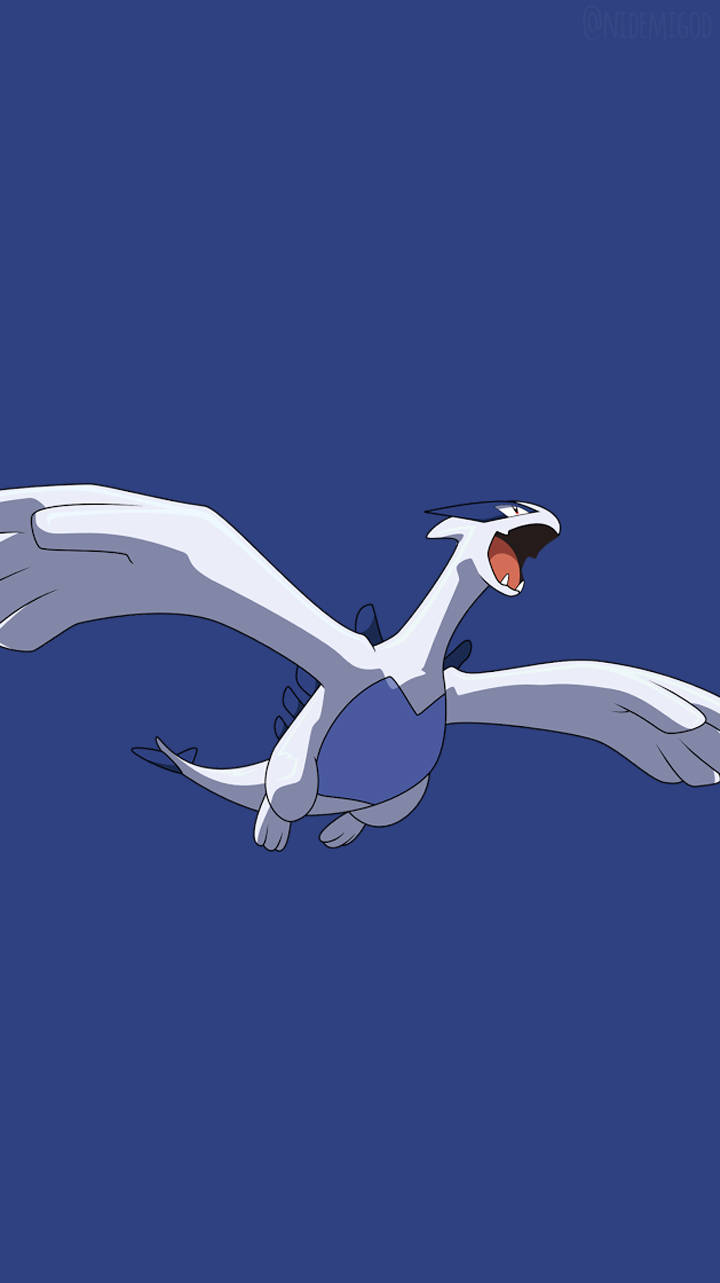 Lugia, white and blue, dragon-like Pokémon, HD Phone Wallpaper