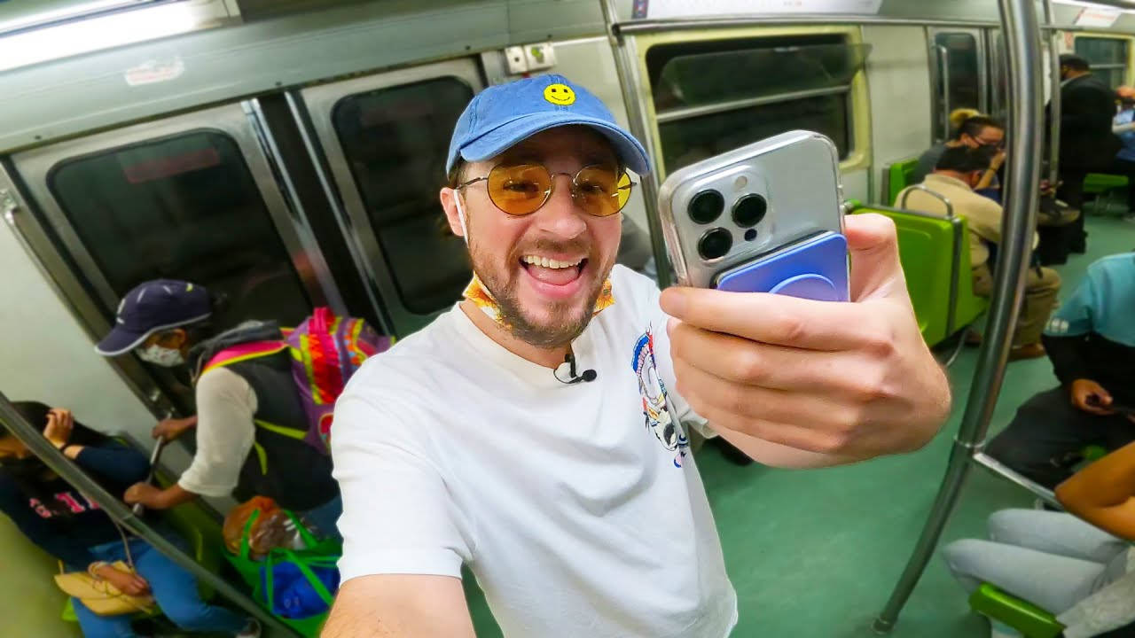 Luisito Comunica, blue cap, sunglasses, HD Desktop Wallpaper