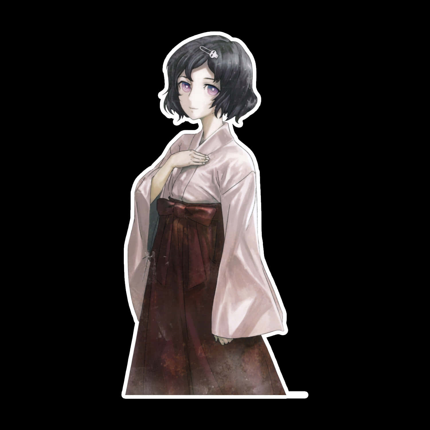 Luka Urushibara, pink kimono, dark hair, HD Desktop Wallpaper