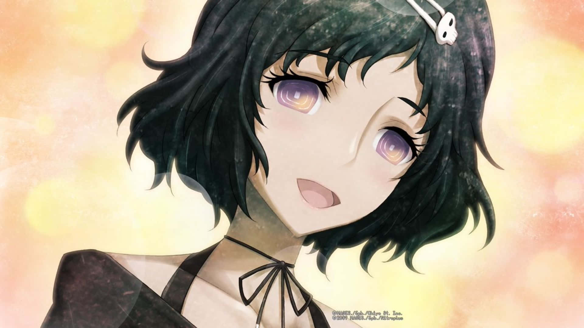 Luka Urushibara, dark hair, purple eyes, Full HD Desktop Wallpaper