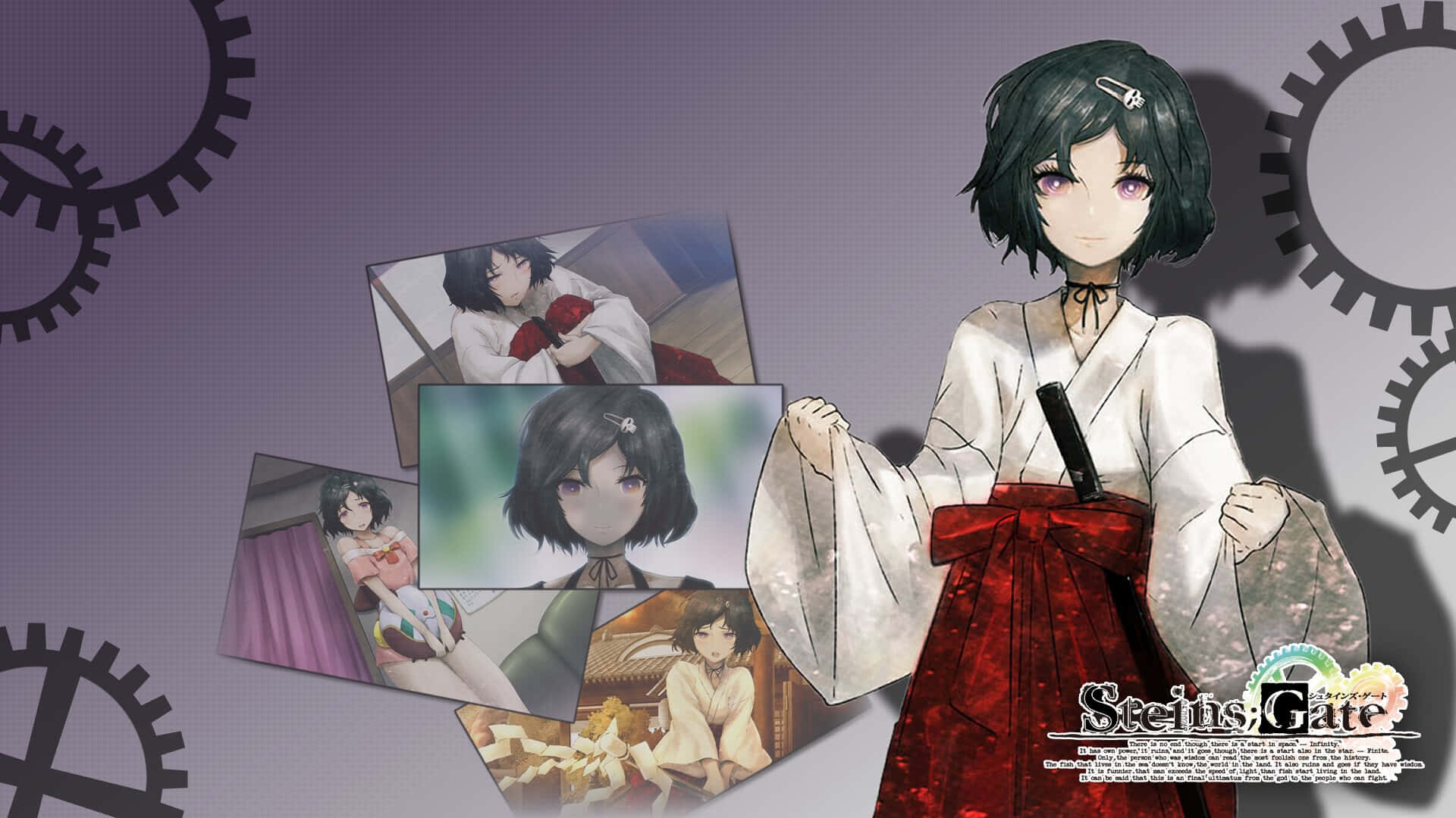 Luka Urushibara, white kimono, red obi, Full HD Desktop Wallpaper