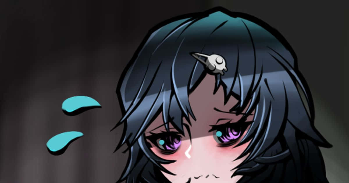 Luka Urushibara, dark hair, purple eyes, SD Desktop Wallpaper
