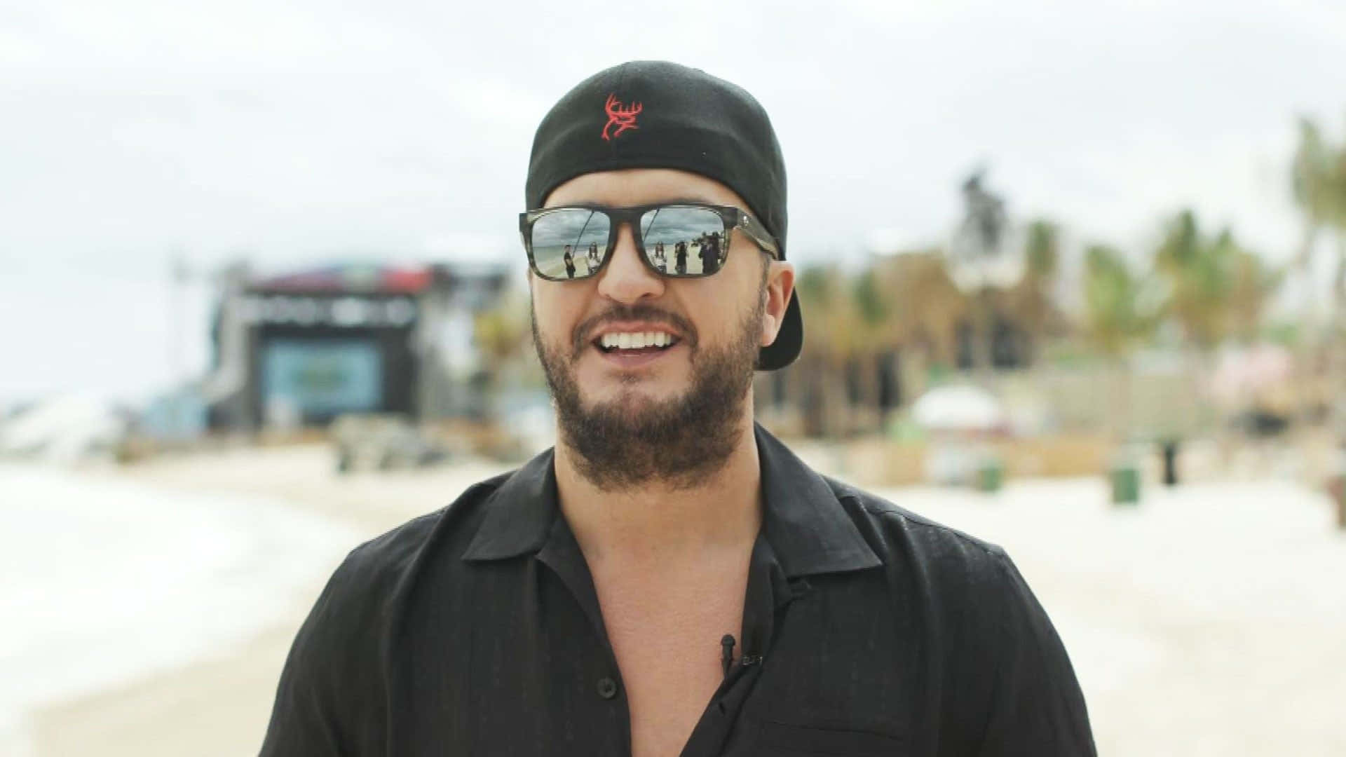 Luke Bryan, black cap, sunglasses, Full HD Desktop Wallpaper