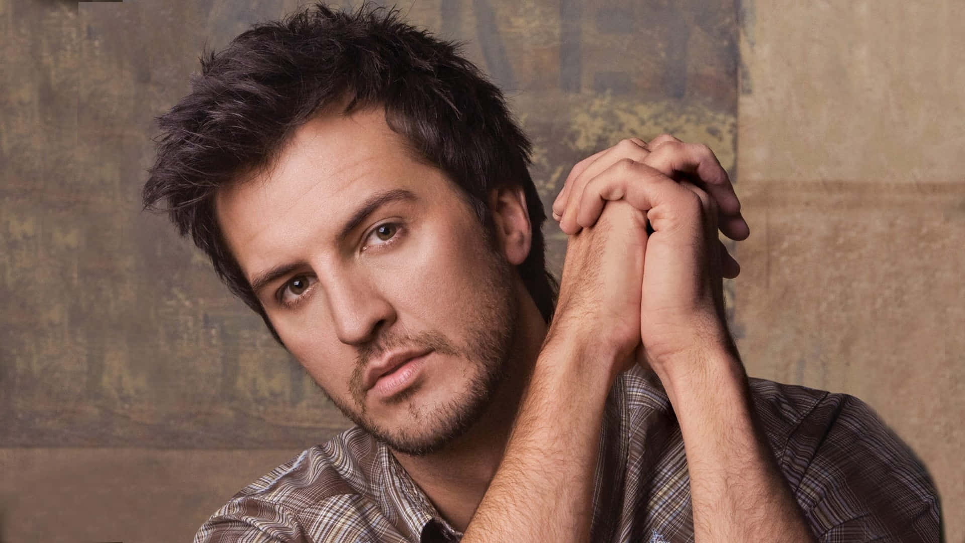 Luke Bryan, dark hair, beard, Full HD Desktop Wallpaper
