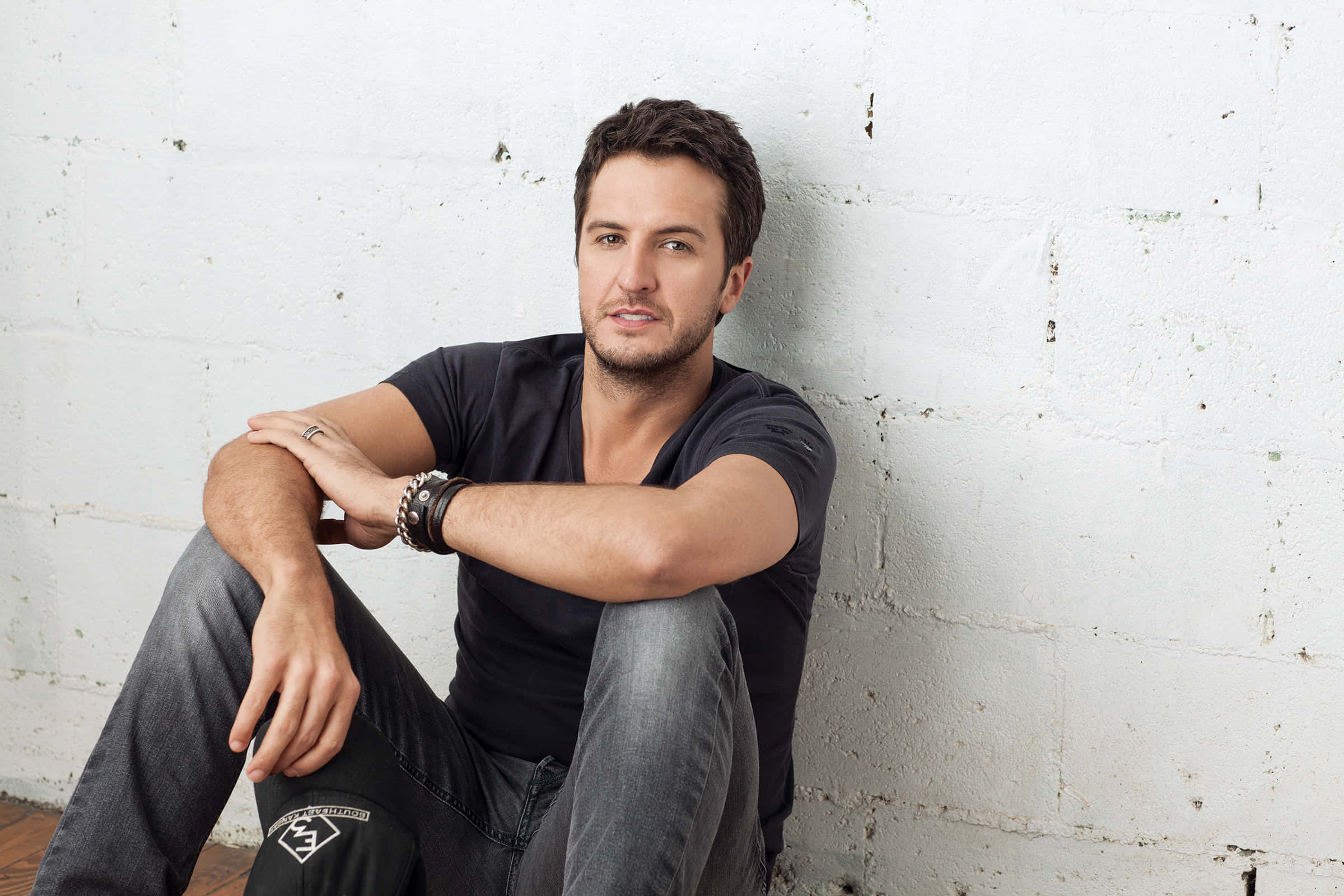 Luke Bryan, dark hair, beard, Full HD Desktop Wallpaper