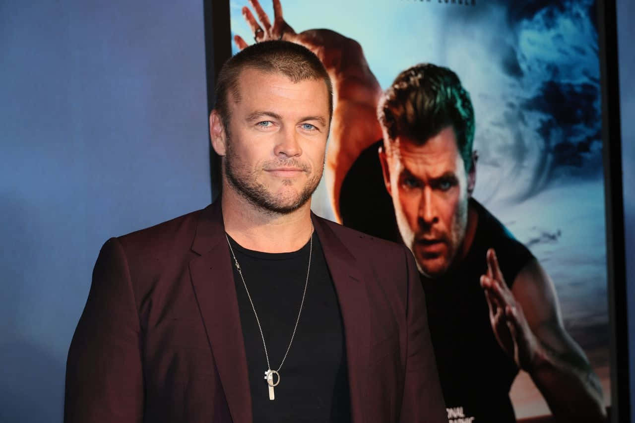 Luke Hemsworth, maroon blazer, movie poster, HD Desktop Wallpaper
