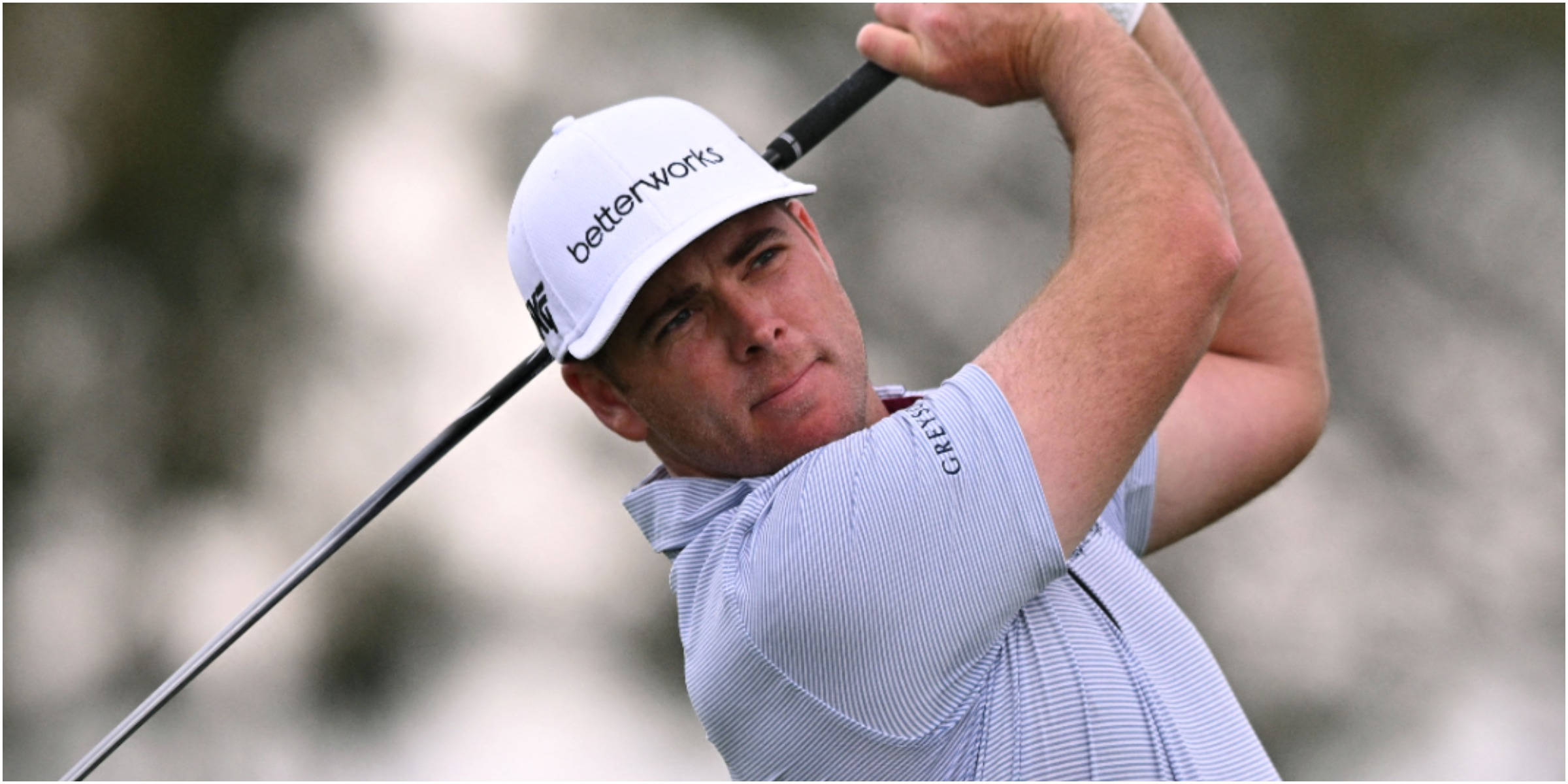 Luke List, golf, white cap, Full HD Desktop Wallpaper