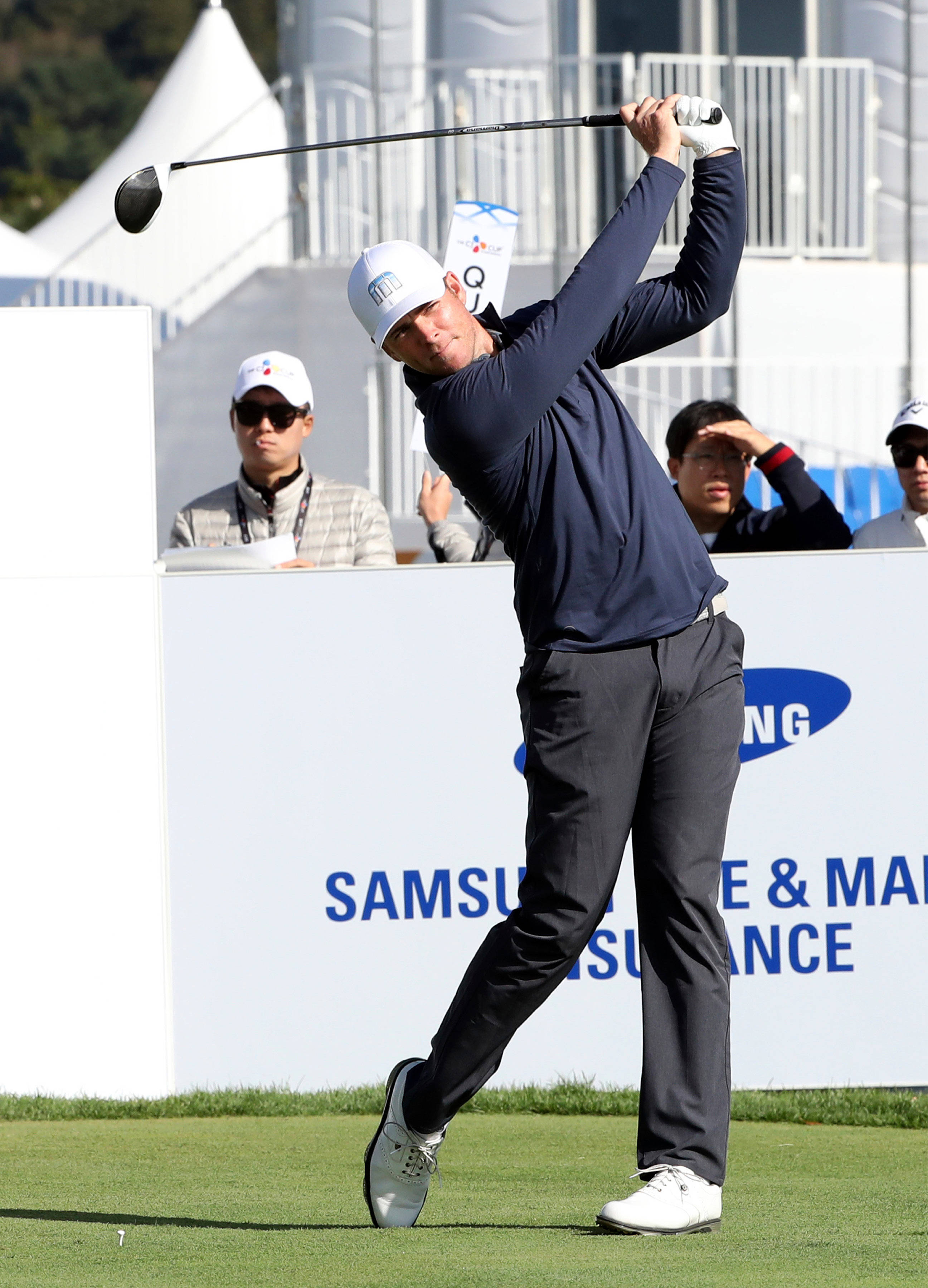 Luke List, golf swing, sunny day, 2K Phone Wallpaper
