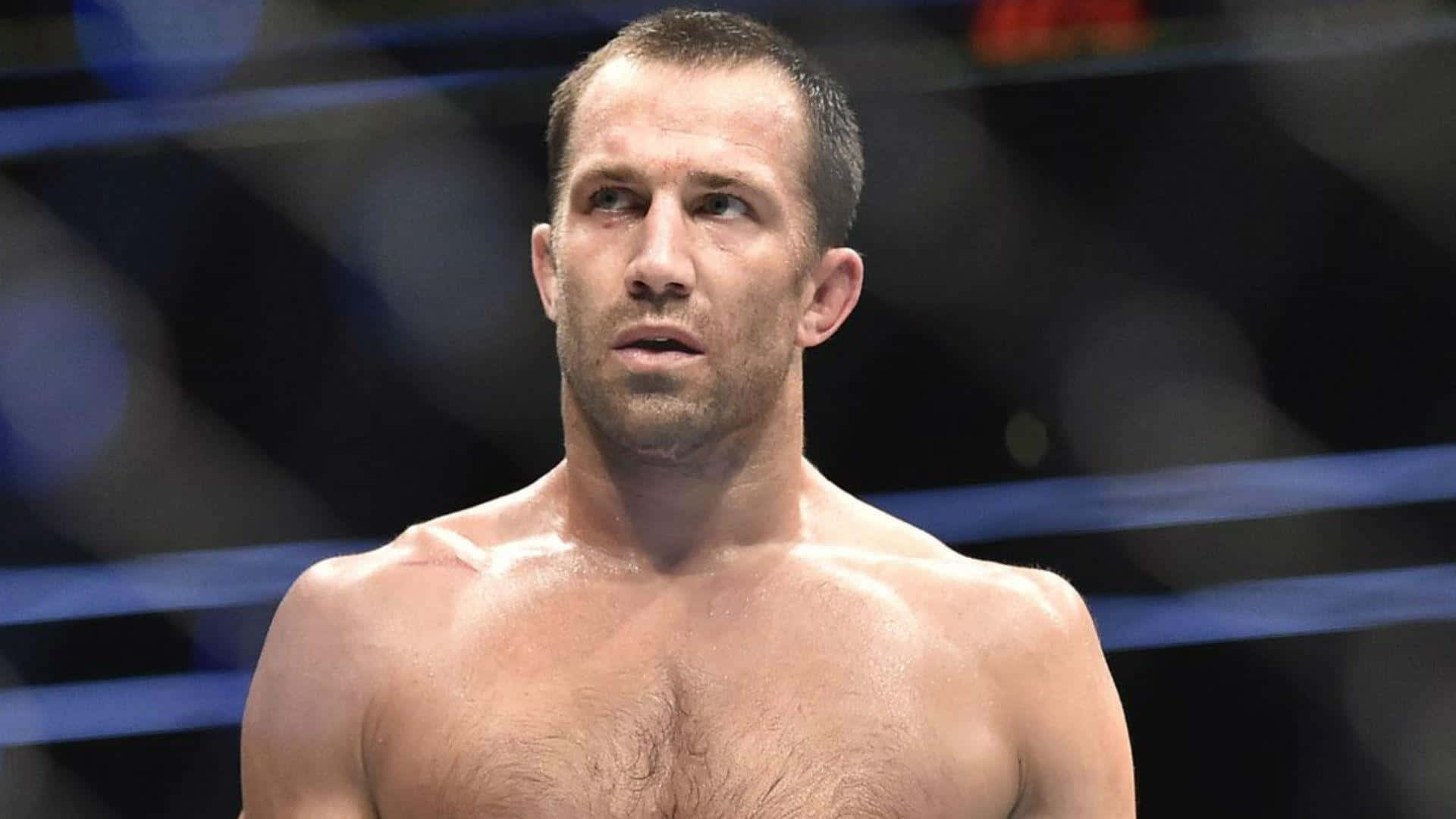 Luke Rockhold, boxing ring, bright arena lights, Full HD Desktop Wallpaper