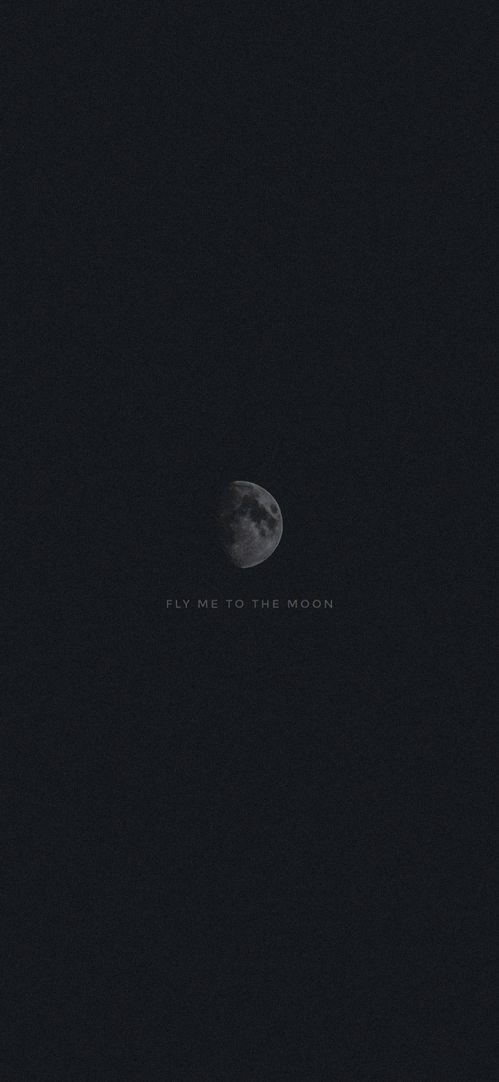 Luna, crescent moon, deep black sky, Full HD Phone Wallpaper