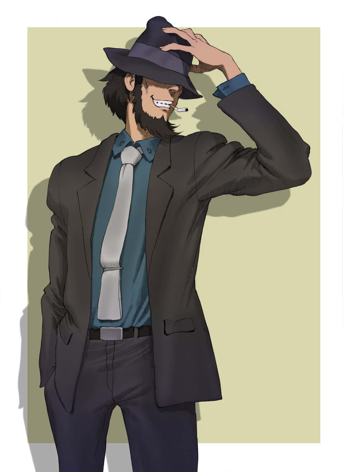 Lupin III, Daisuke Jigen, fedora, HD Phone Wallpaper