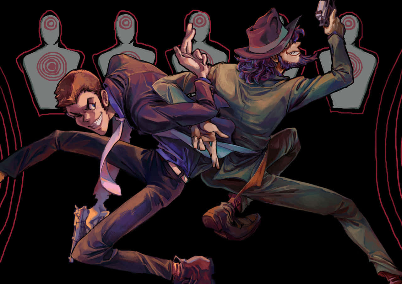 Lupin III, Daisuke Jigen, anime-style gunmen, HD Desktop Wallpaper