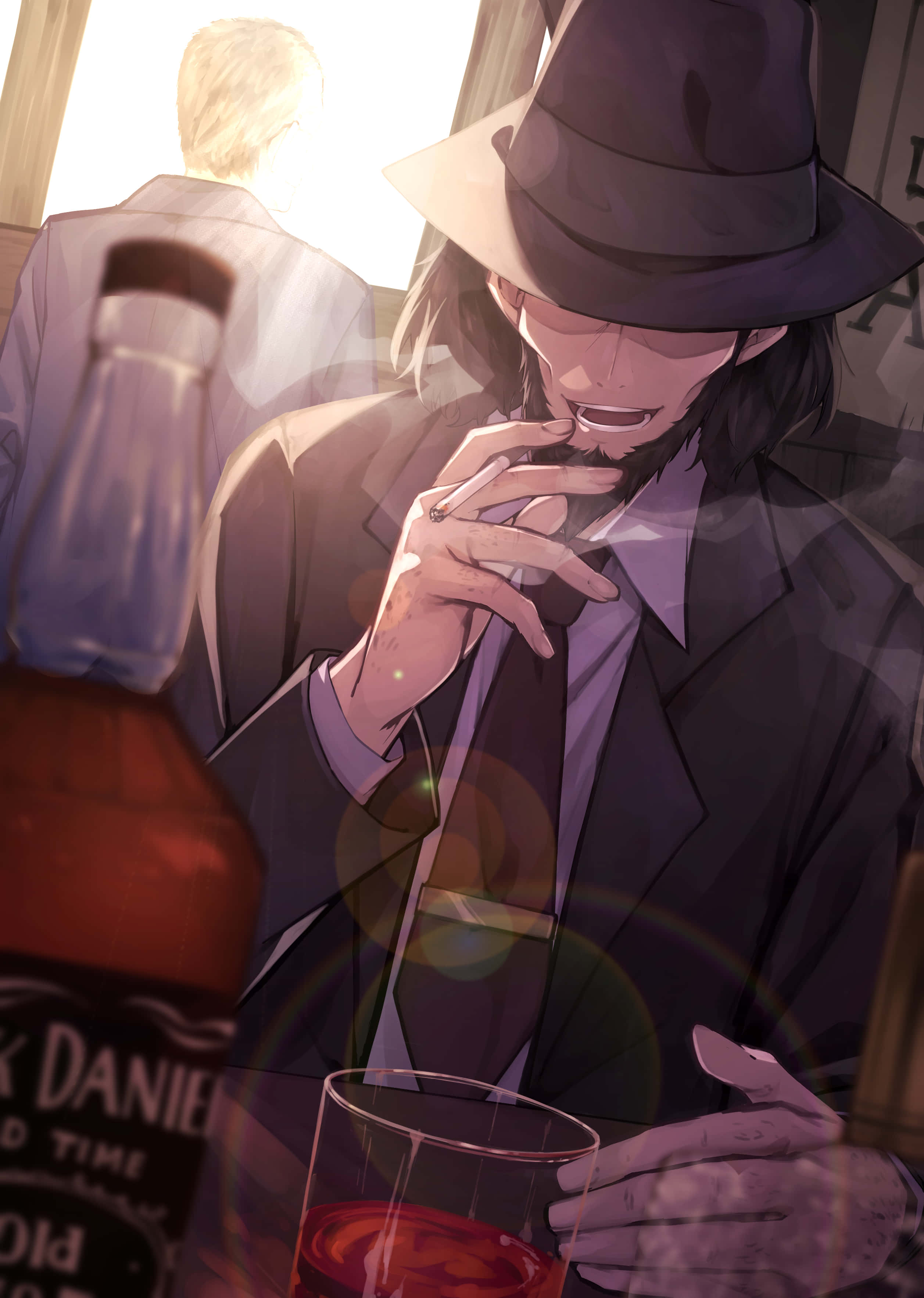 Lupin III, Daisuke Jigen, fedora, 2K Phone Wallpaper