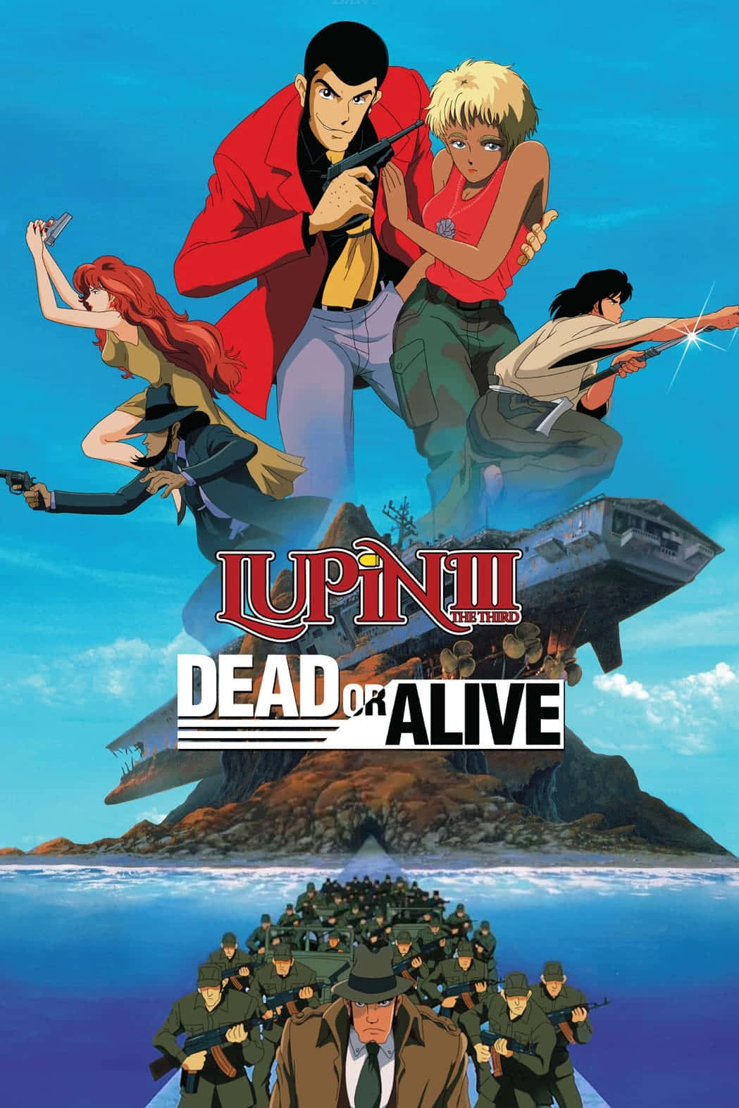 Lupin III, floating island, ocean, HD Phone Wallpaper