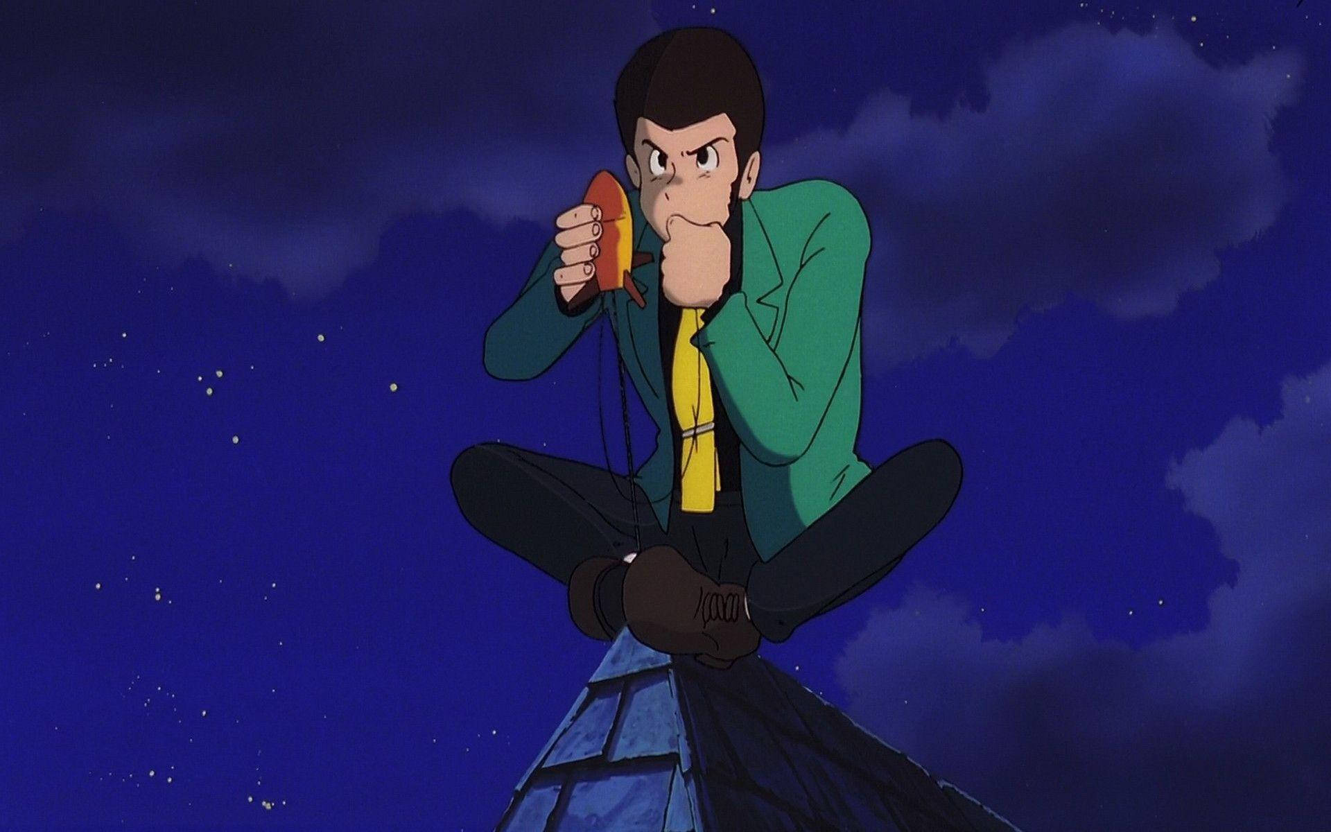 Lupin the Third, anime, rooftop, Full HD Desktop Wallpaper
