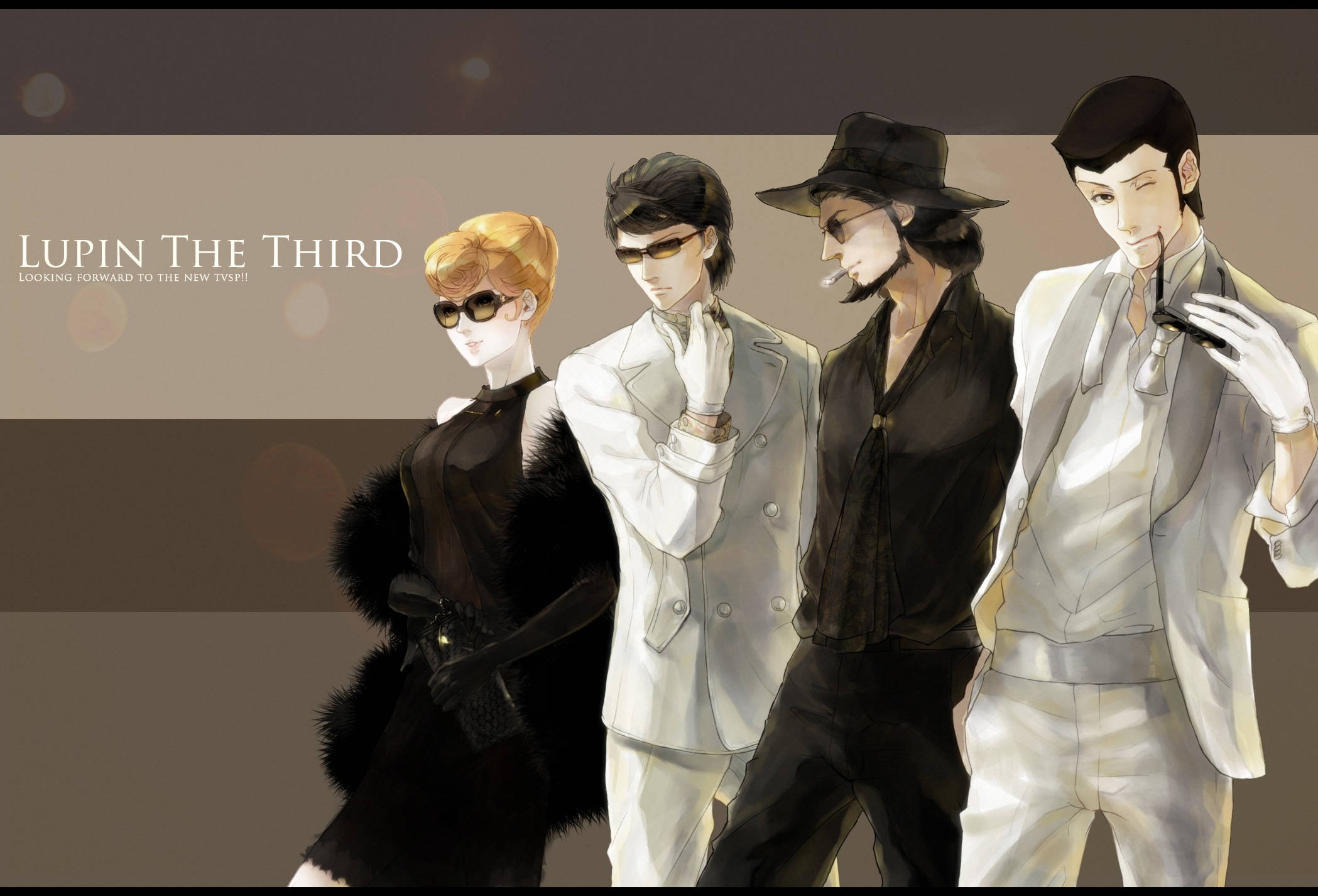 Lupin the third, digital fanart, anime characters, Full HD Desktop Wallpaper
