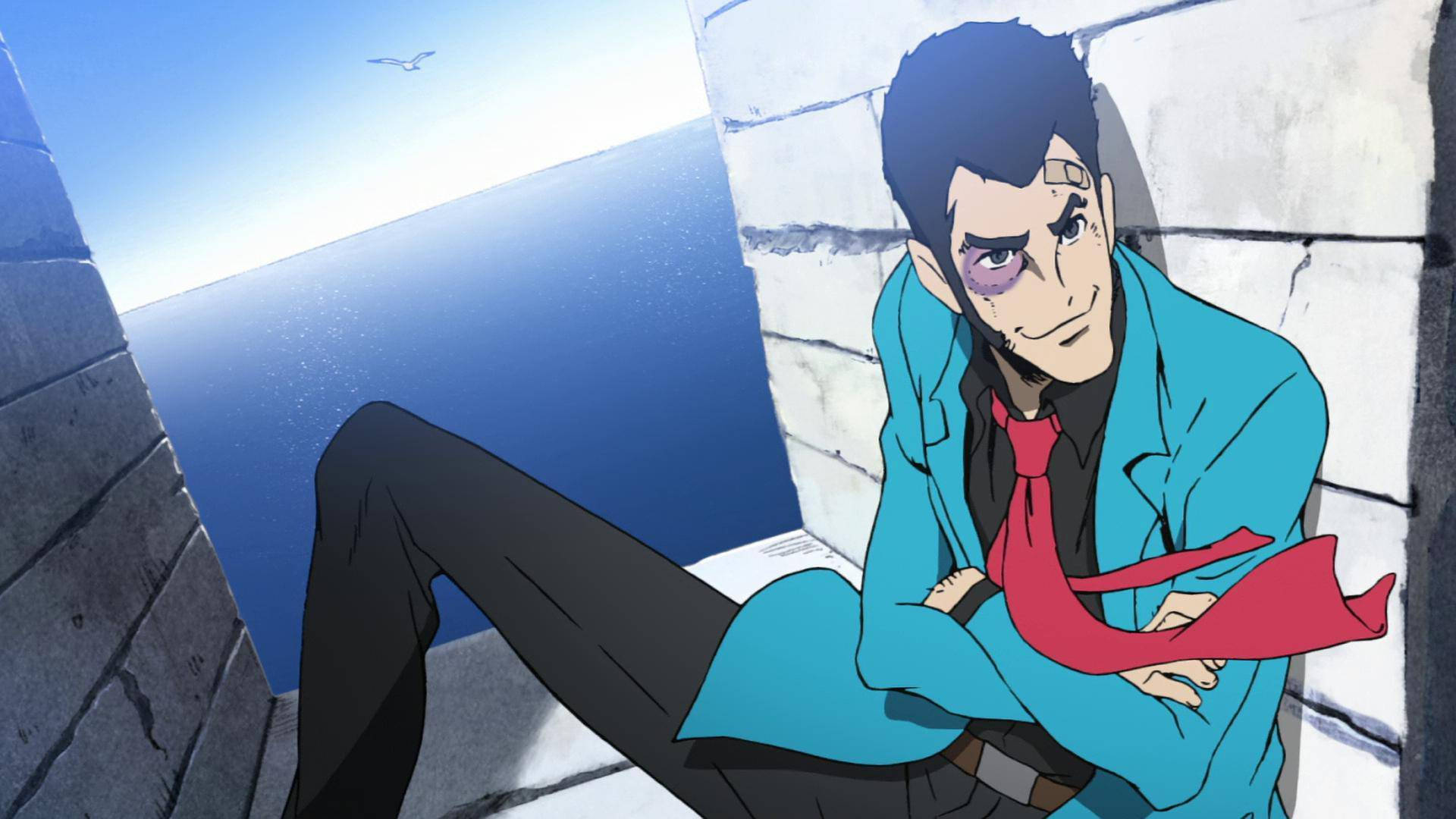 Lupin the third, main character, teal coat, Full HD Desktop Wallpaper