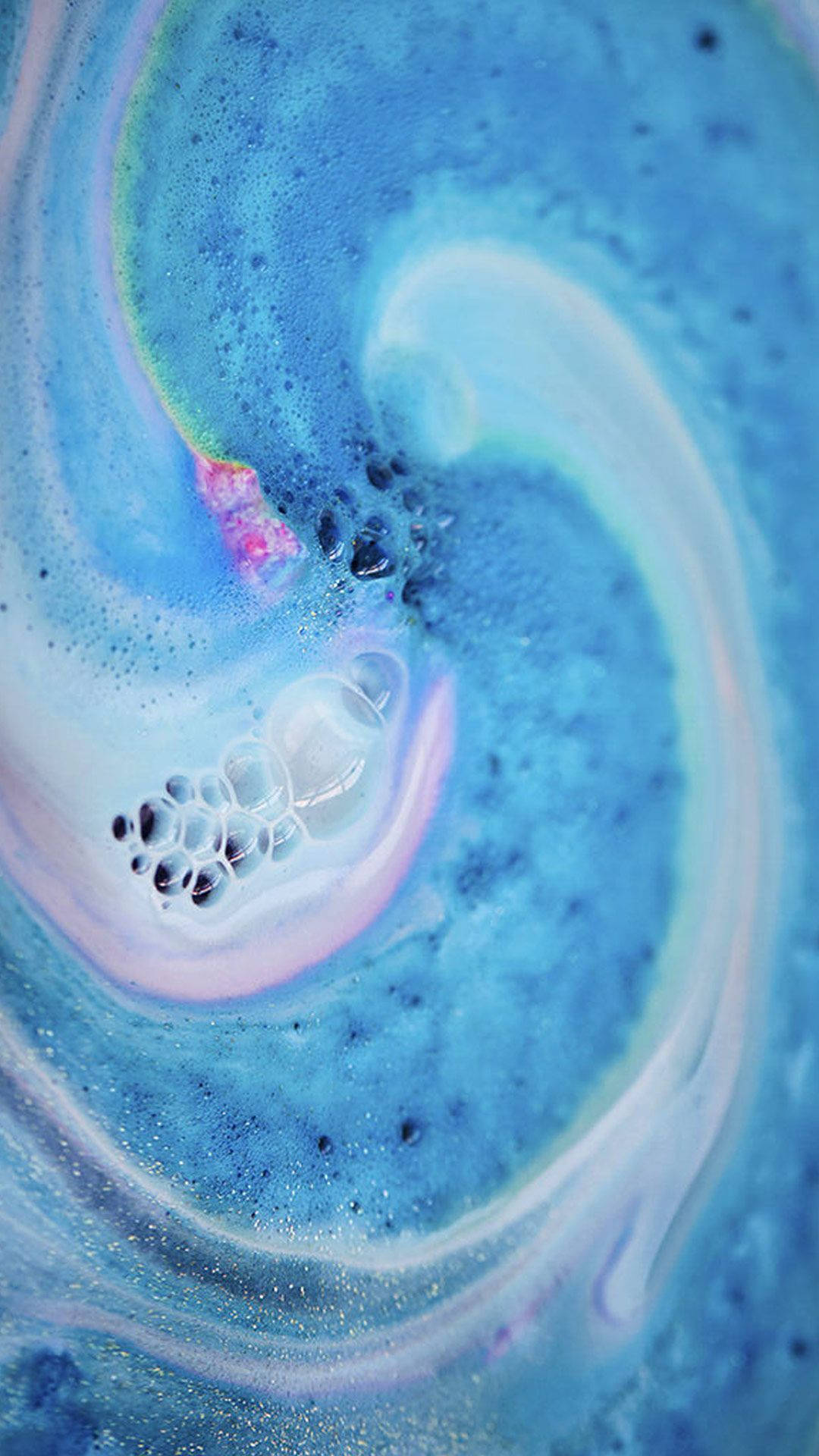 Lush, bath bomb, blue, Full HD Phone Wallpaper