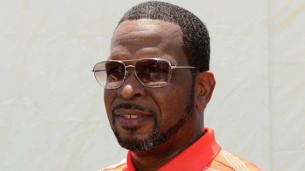 Luther Campbell, aviator sunglasses, orange polo shirt, SD Desktop Wallpaper