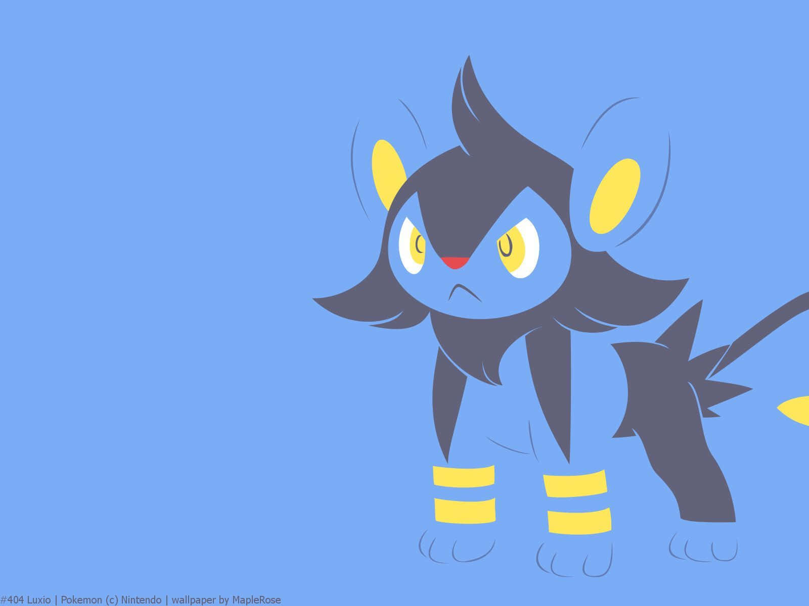 Luxio, blue, black, HD Desktop Wallpaper