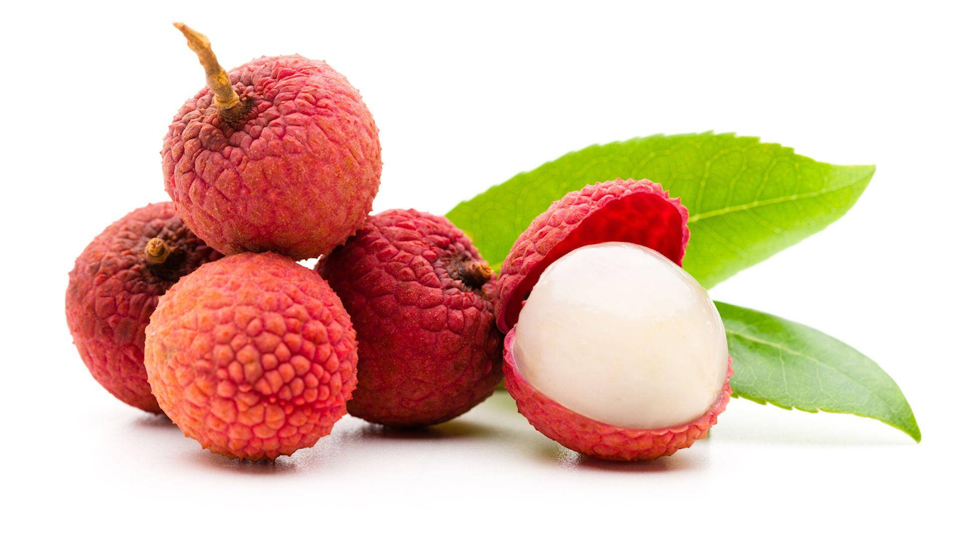 lychee, red skin, translucent white flesh, Full HD Desktop Wallpaper