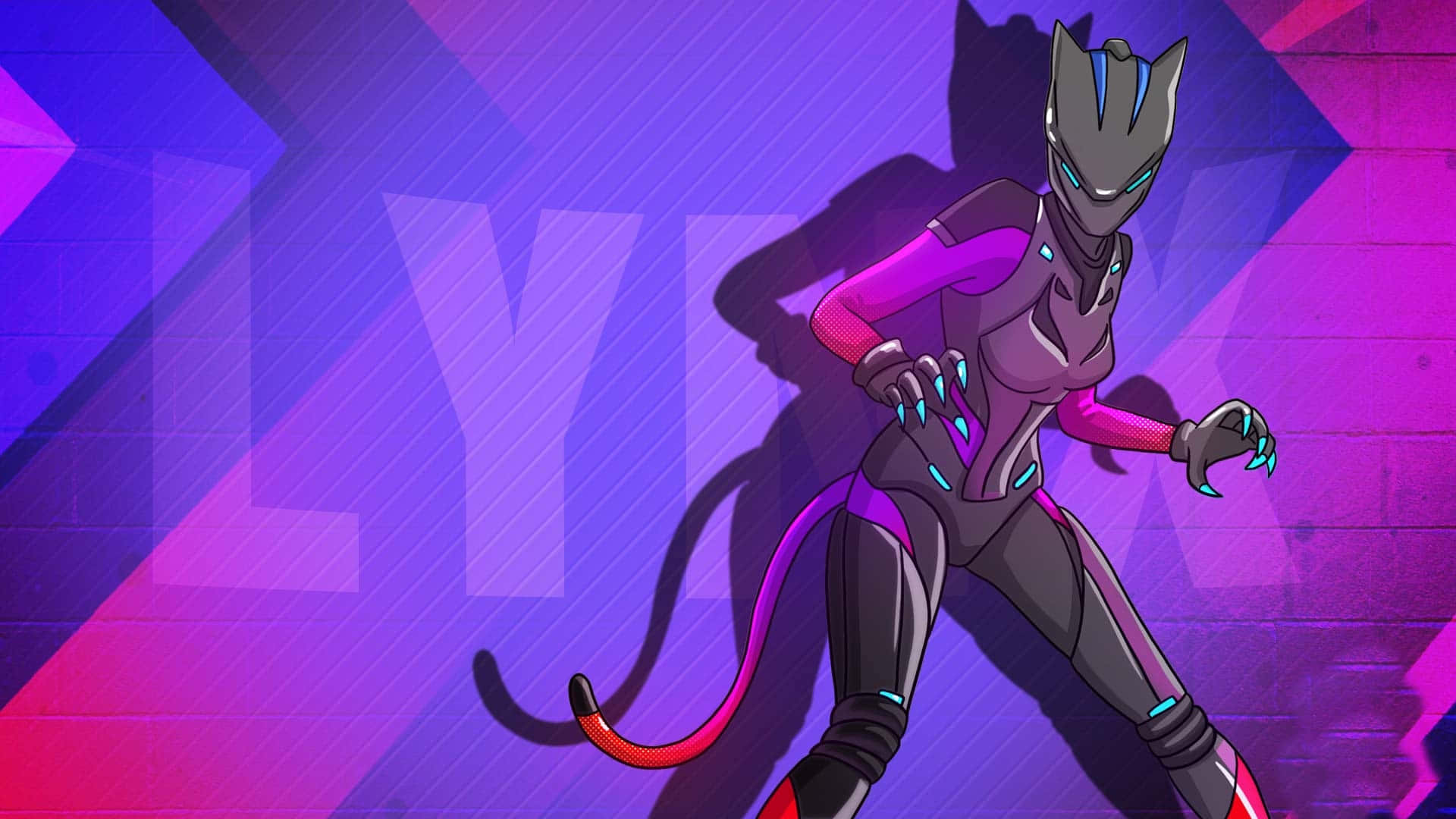 Lynx Fortnite, feline humanoid, futuristic armor, Full HD Desktop Wallpaper
