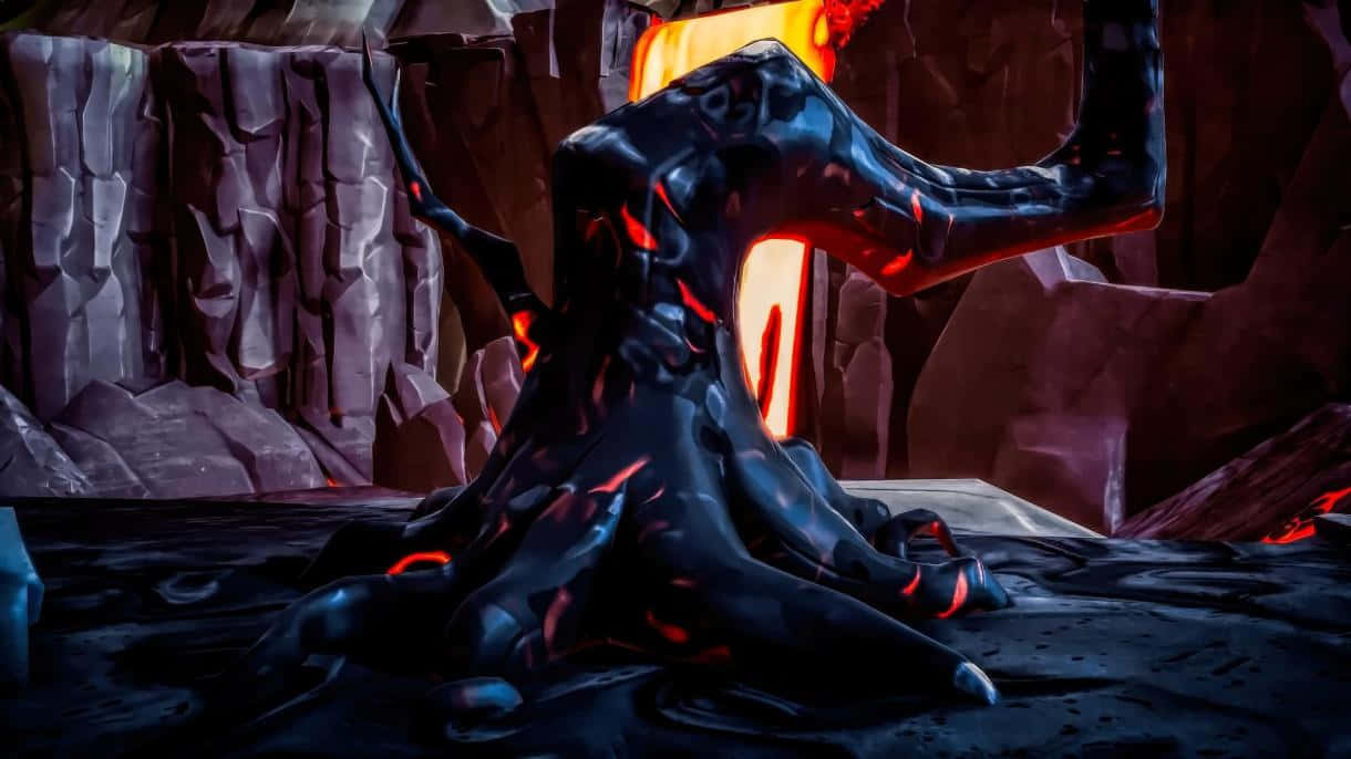 Lynx Fortnite, lava flow, volcanic vent, SD Desktop Wallpaper